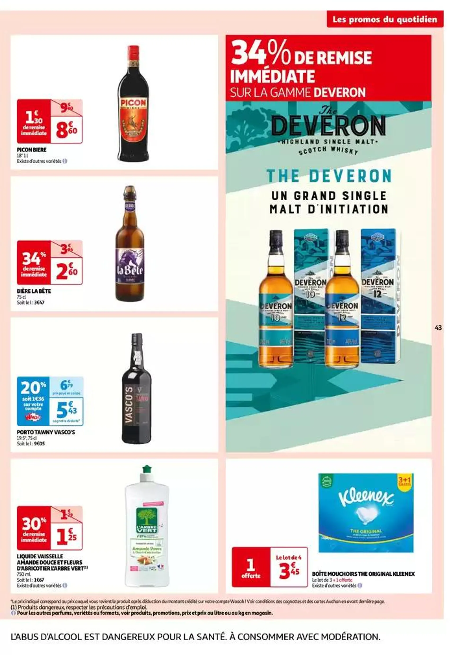 Top depart : 25 jours Auchan  du 29 octobre au 4 novembre 2024 - Catalogue page 43