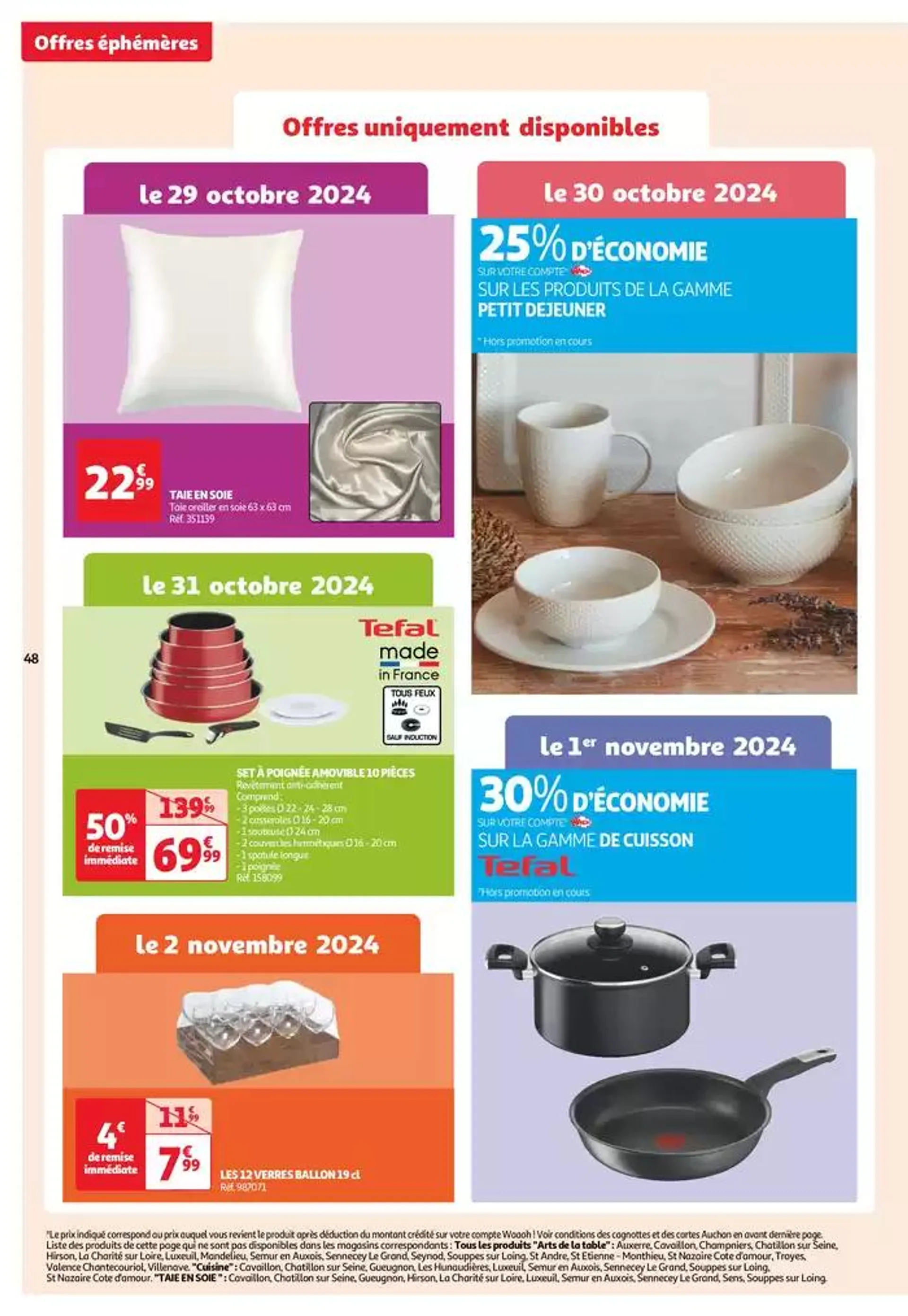 Top depart : 25 jours Auchan  du 29 octobre au 4 novembre 2024 - Catalogue page 48