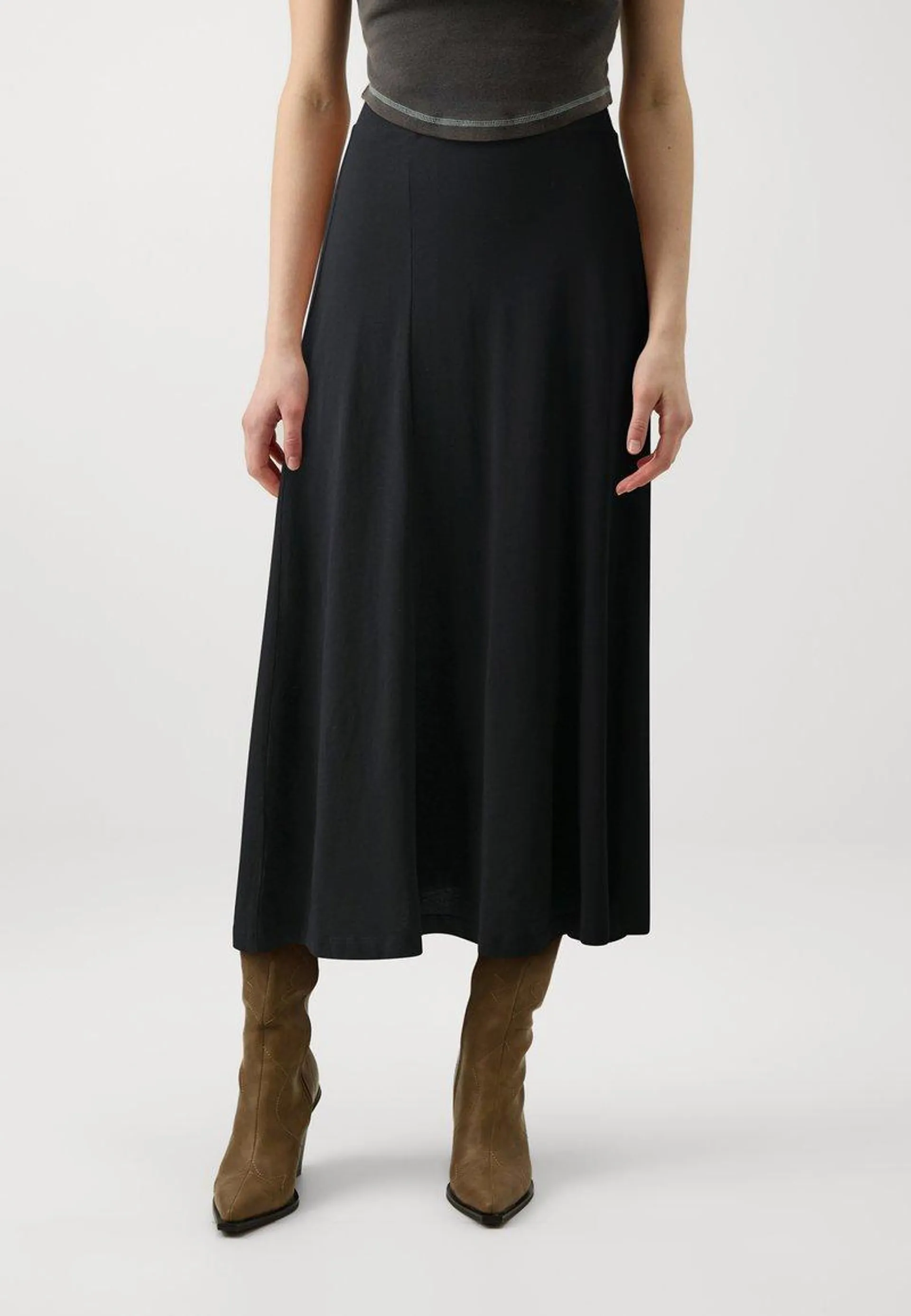 Basic maxi skirt - Jupe trapèze - black