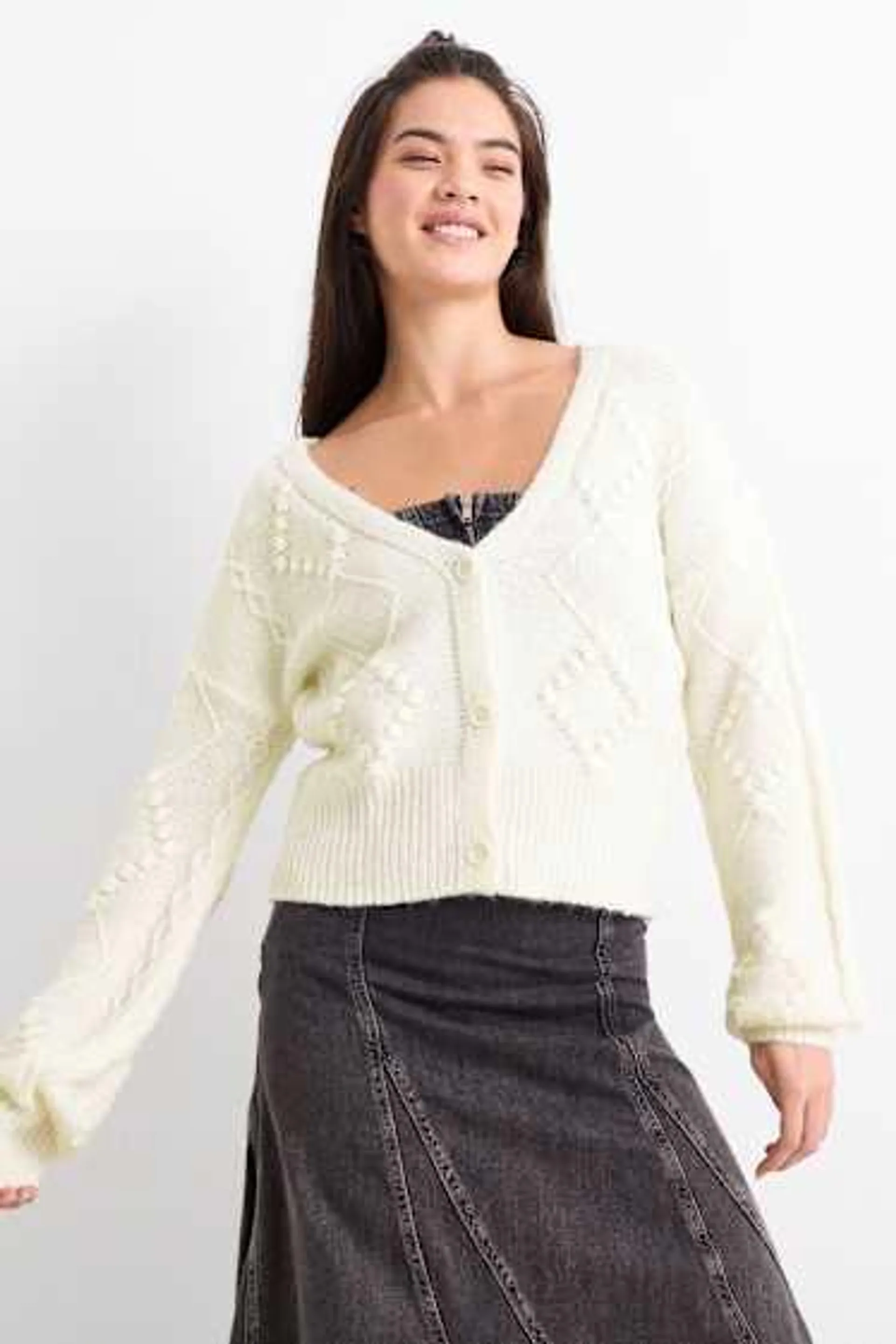 Cardigan - textured