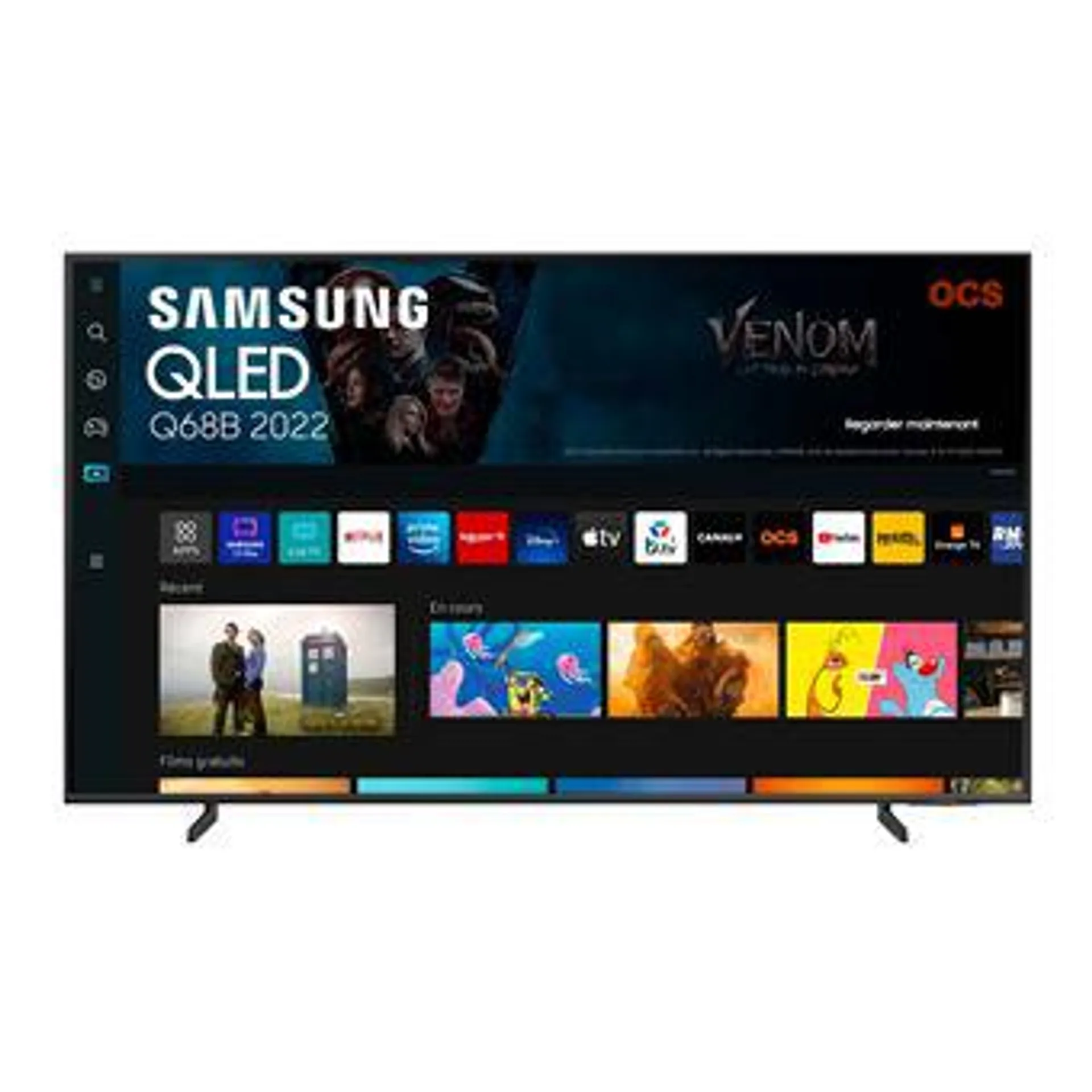 TV Samsung QLED QE75Q68B 4K UHD 75" Smart TV Noir