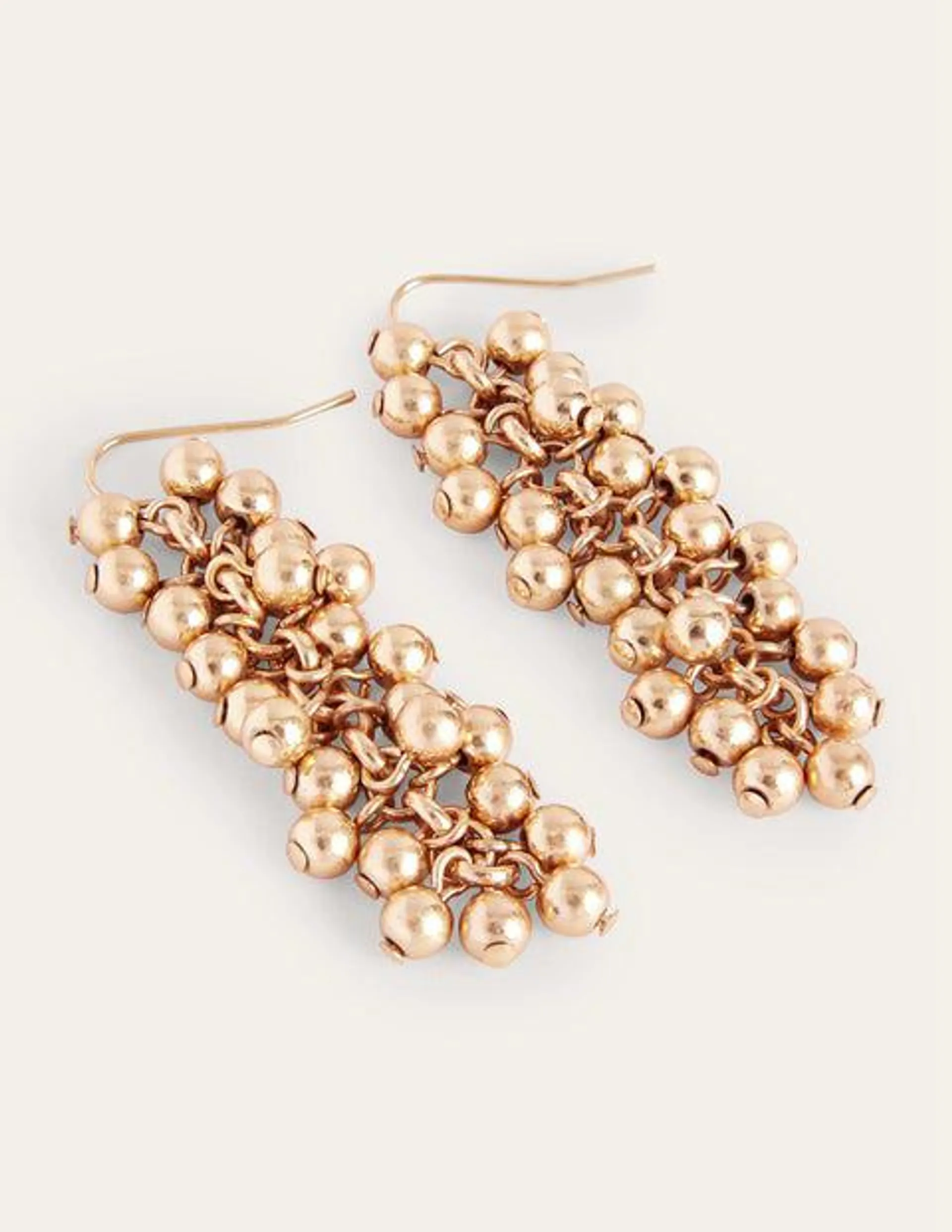 Boucles d'oreilles pendantes en perles