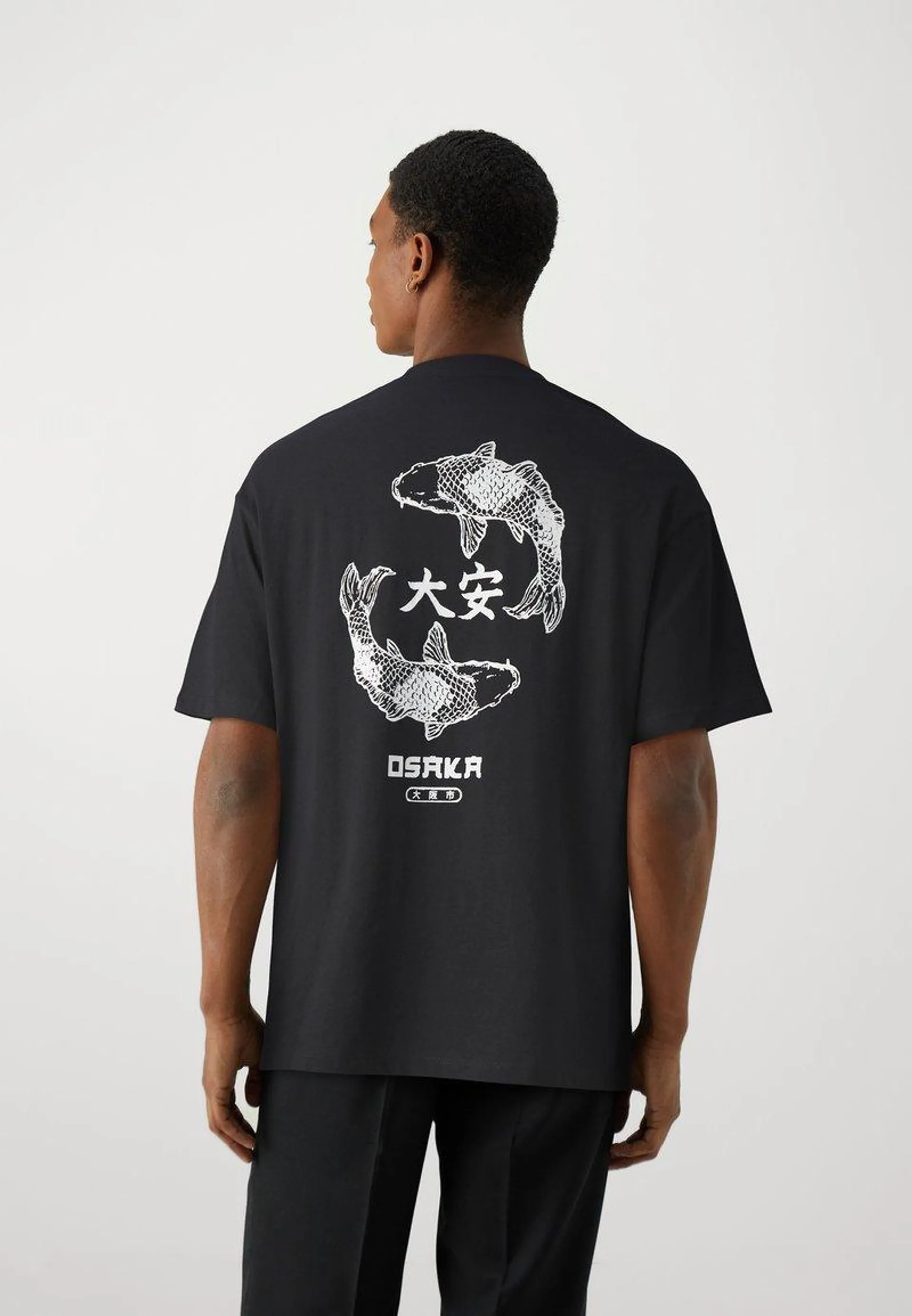 JJTUNE TEE CREW NECK - Camiseta estampada - black