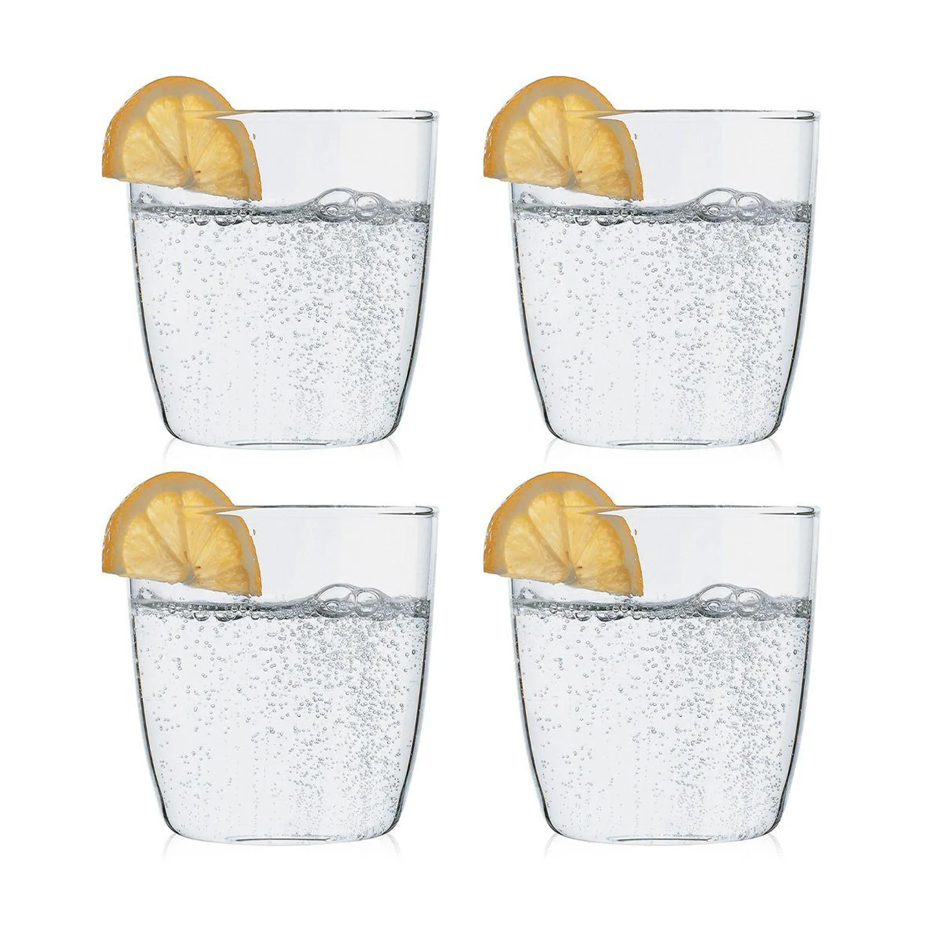 Set 4 verres borosilicate, 0.35 l