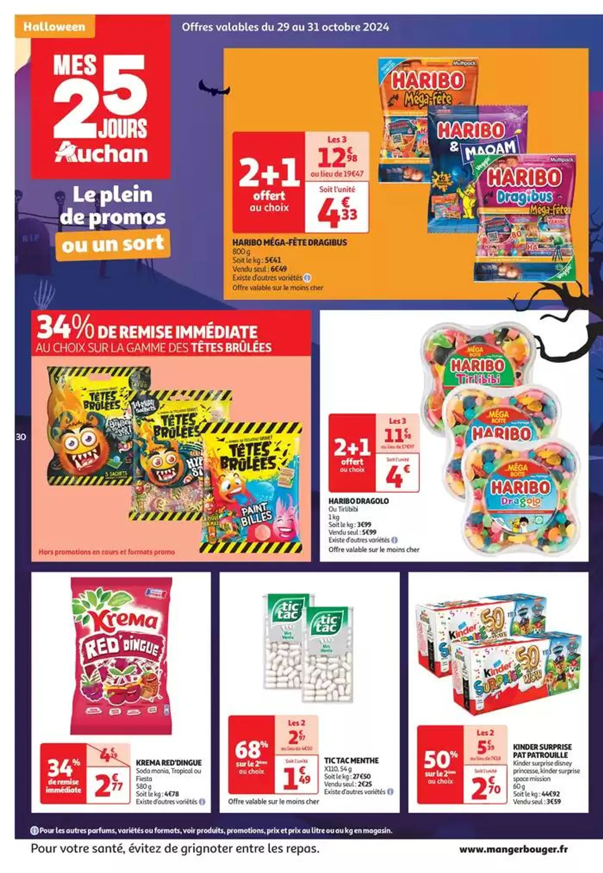 Top depart : 25 jours Auchan  du 29 octobre au 4 novembre 2024 - Catalogue page 30