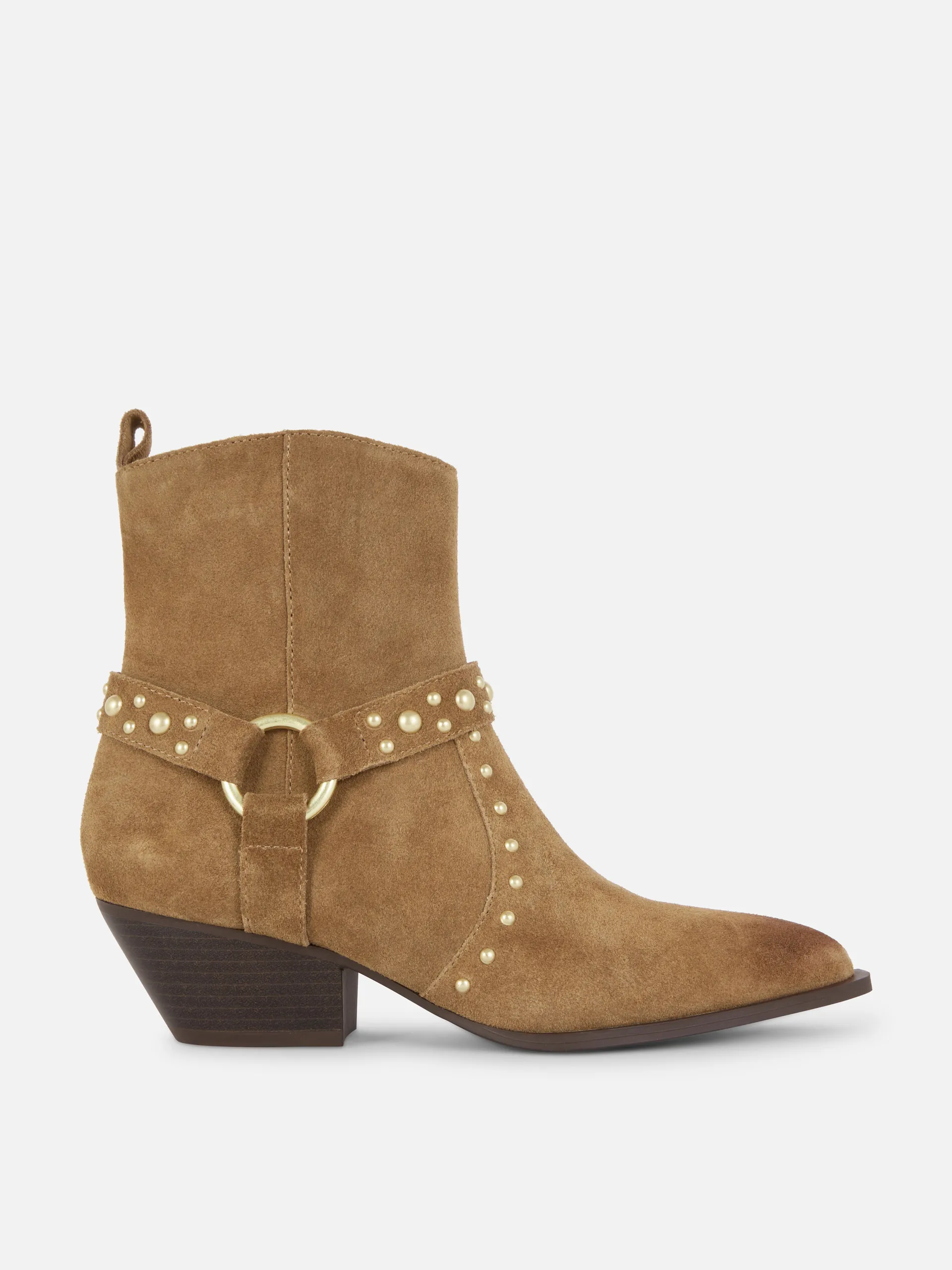 Rita Ora Suede Studded Ankle Boots