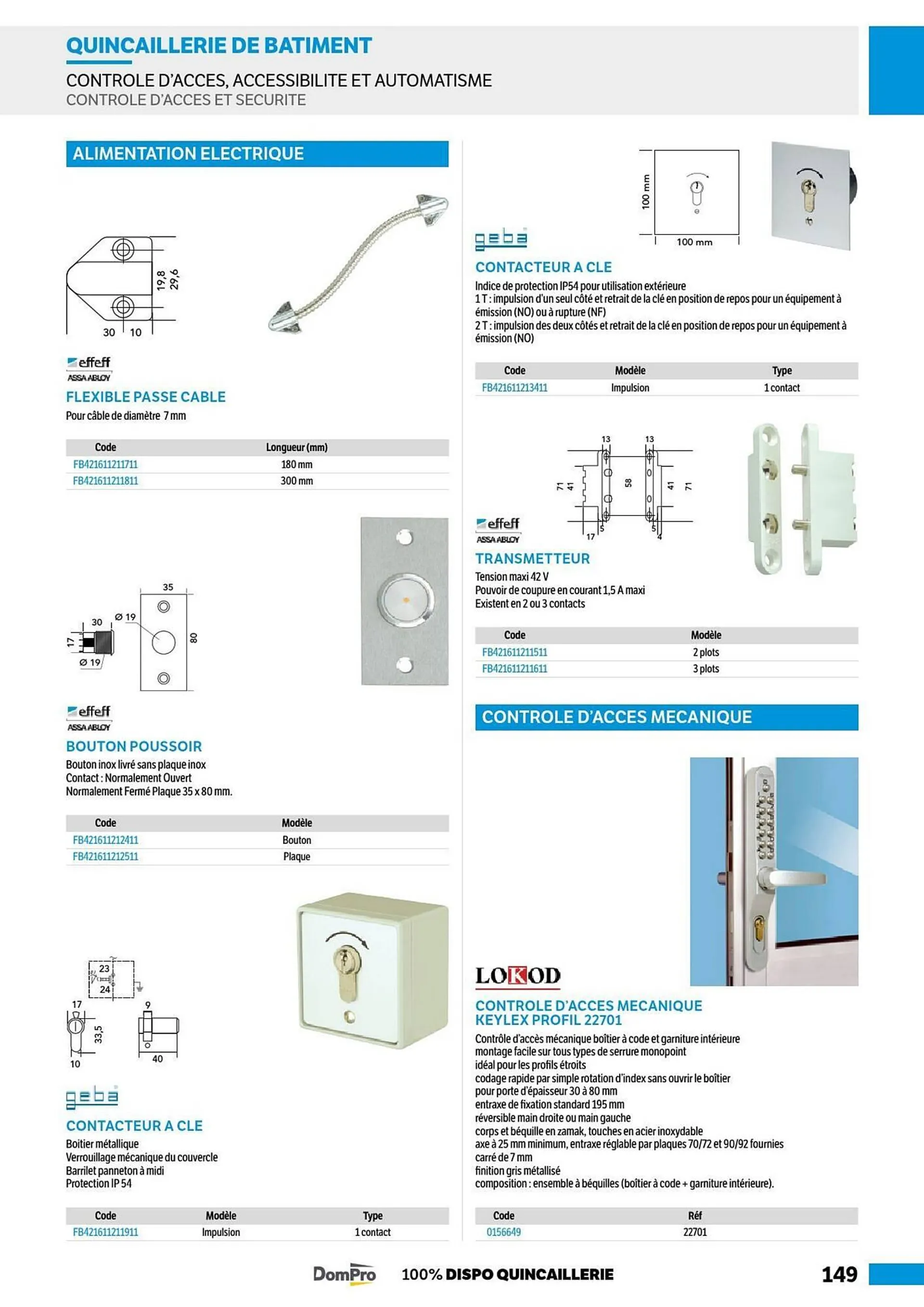 Catalogue DomPro du 8 juillet au 4 janvier 2025 - Catalogue page 149