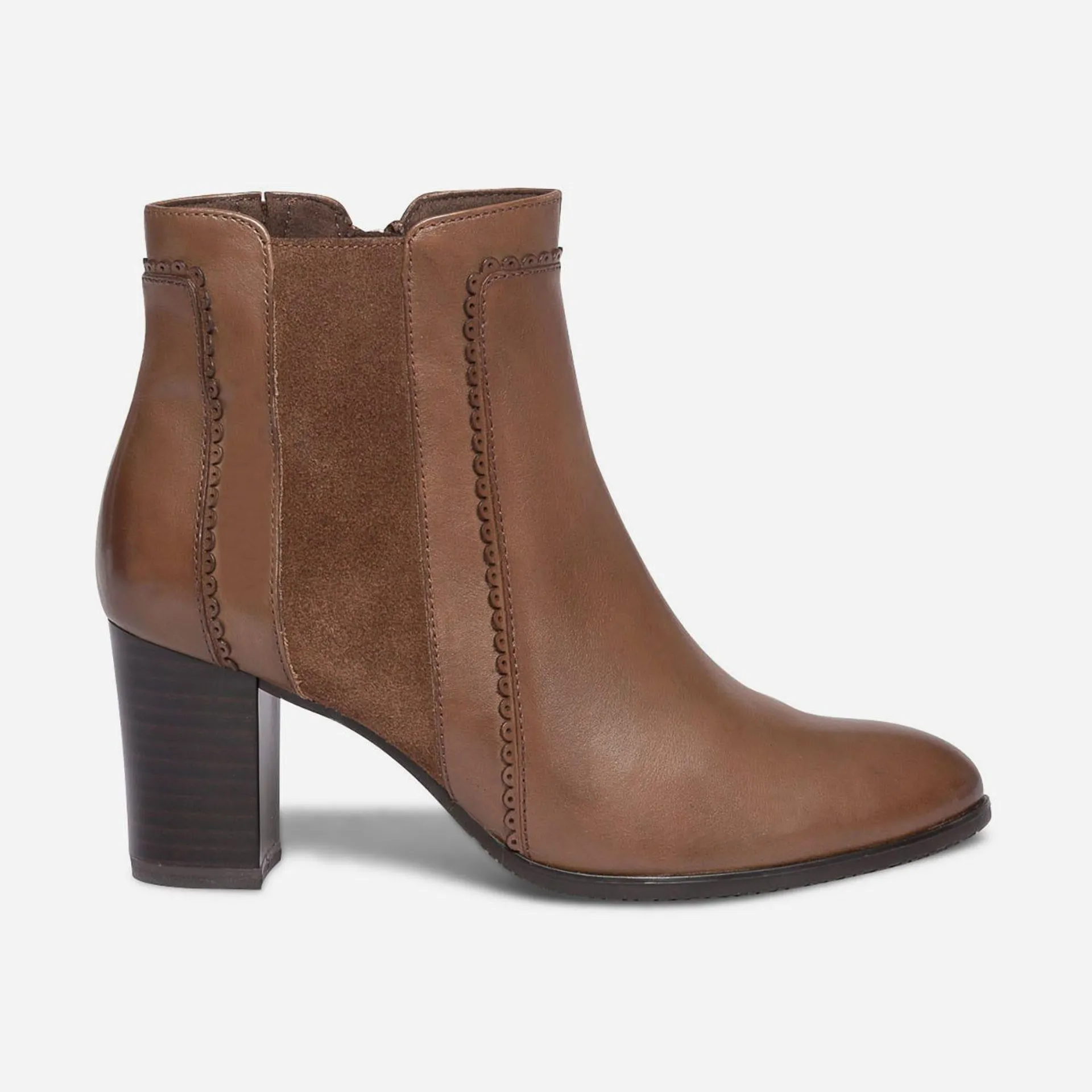 Boots CAPRICE camel en cuir