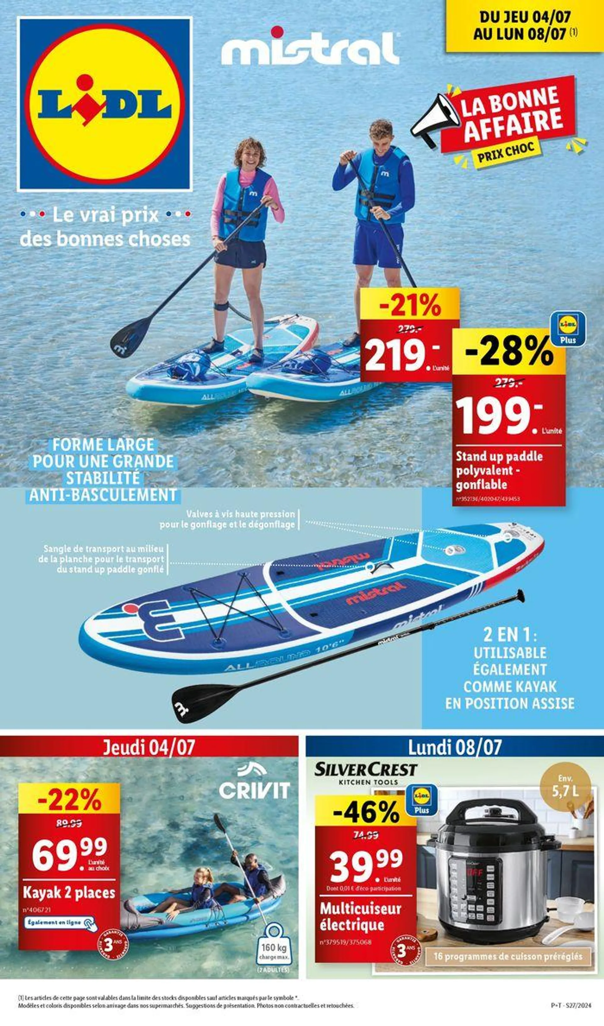 Profitez des offres Lidl de la semaine : équipement aquatique, textile, cuisine et plus ! - 1