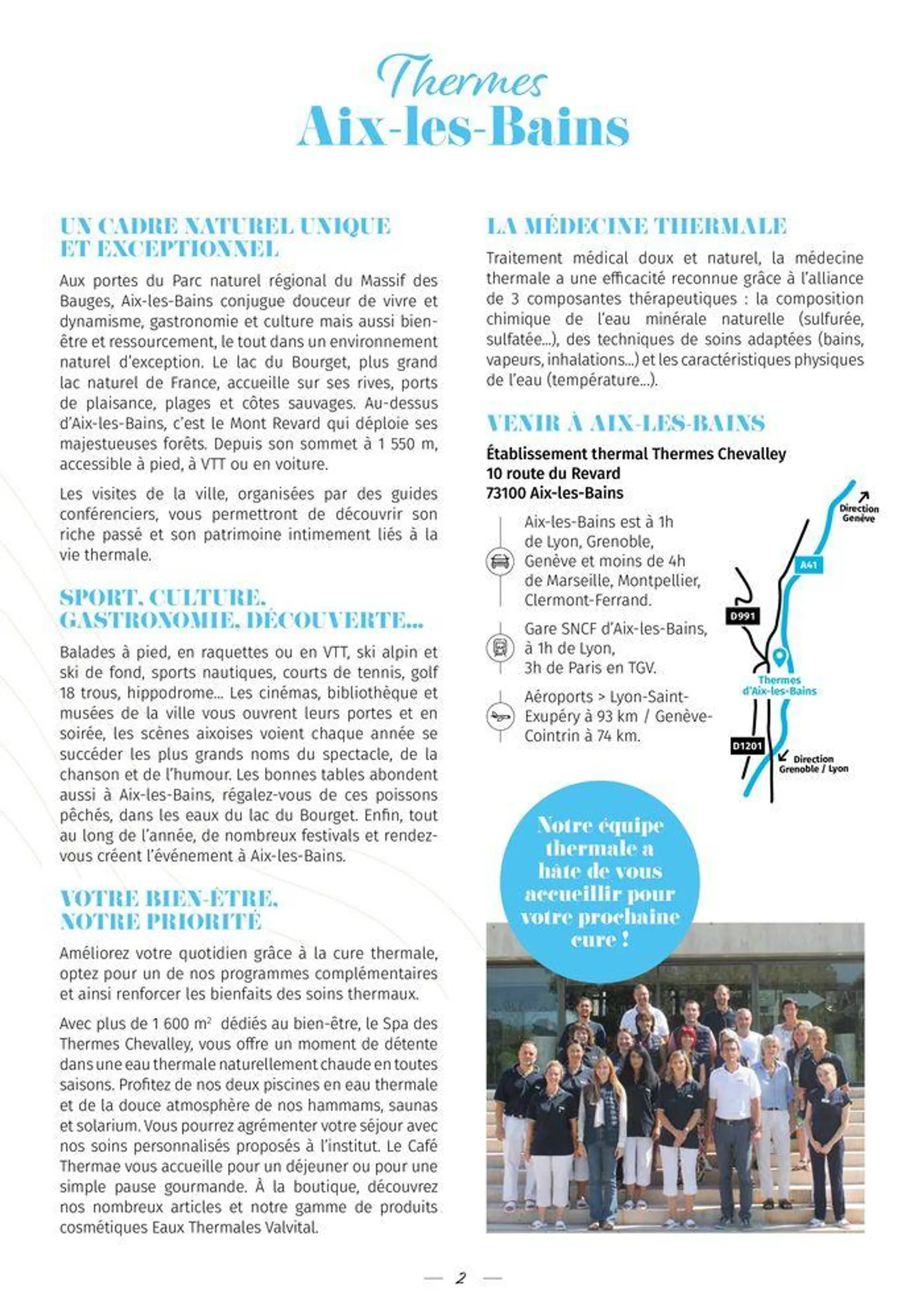 ValVital Brochure établissement Aix-les-Bains 2024 du 11 avril au 14 décembre 2024 - Catalogue page 2