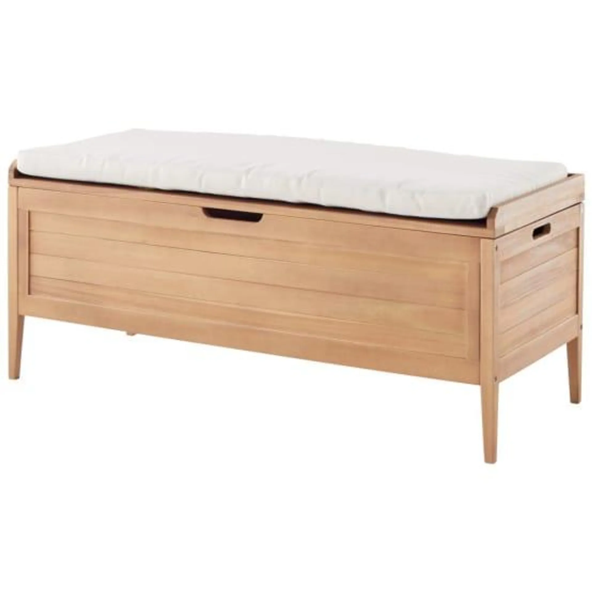 Coffre Banc Camilia en bois L.120 x l.50 x H.50 cm - ECLOZ