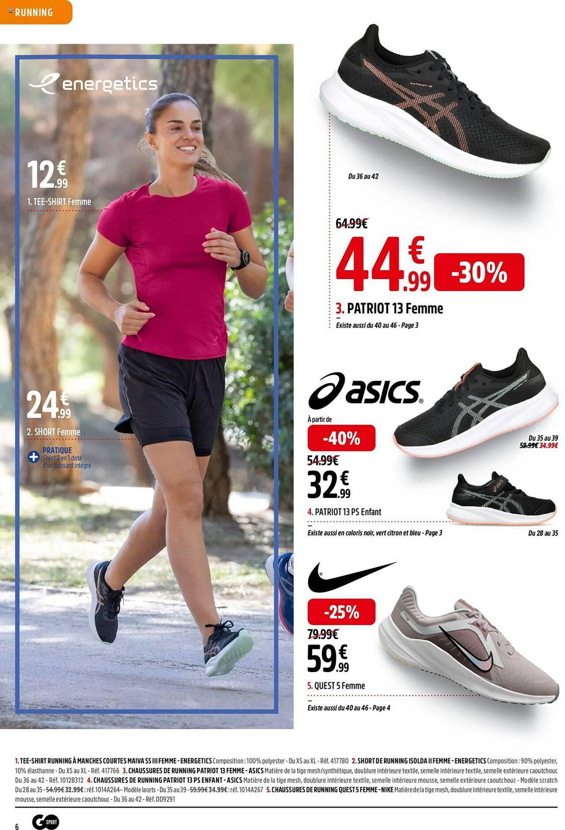 Catalogue Go Sport du 25 mars au 14 avril 2024 - Catalogue page 6