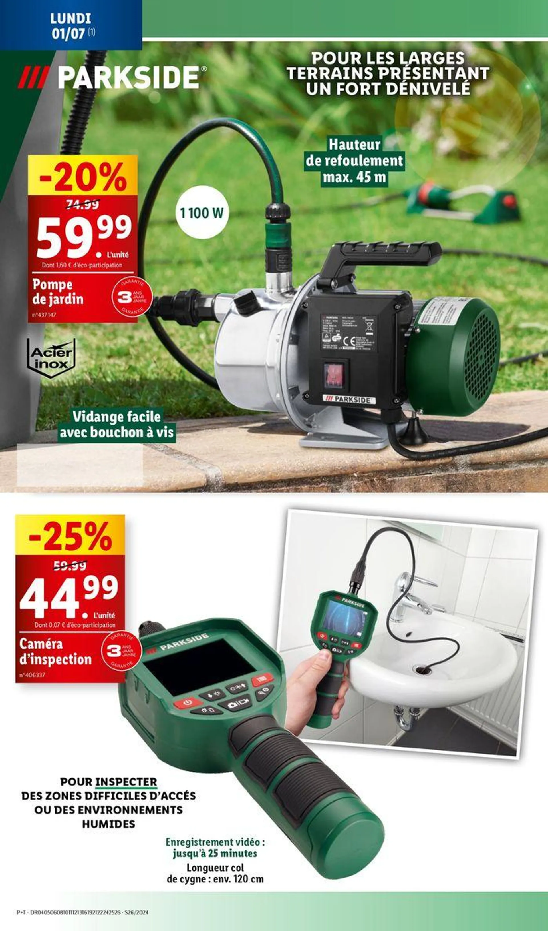 Retrouvez les offres Lidl de la semaine : bricolage, jardin et cuisine ! du 27 juin au 1 juillet 2024 - Catalogue page 30