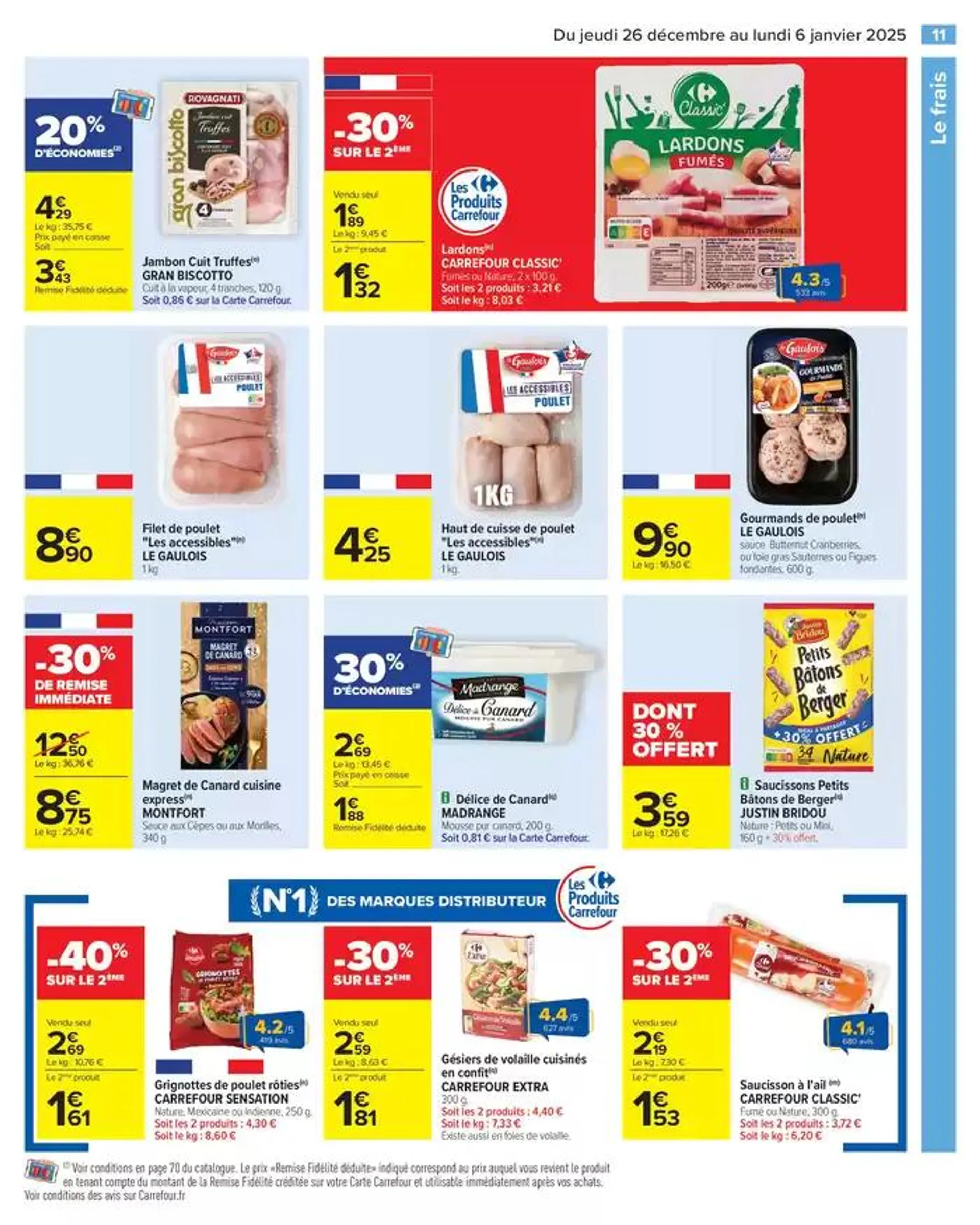 - 50% SUR LE 2ÈME PRODUIT du 26 décembre au 6 janvier 2025 - Catalogue page 17