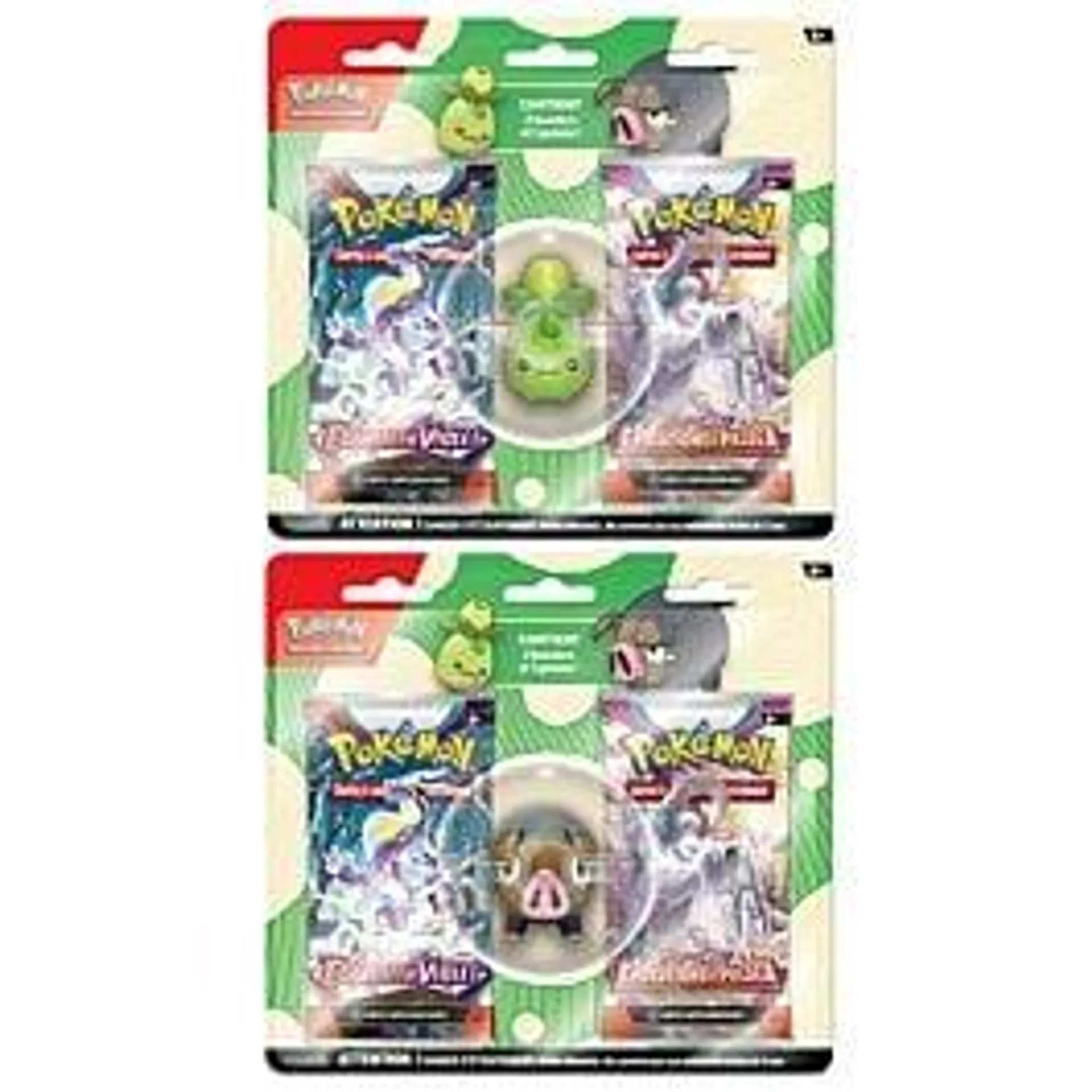 Pack Gomme + 2 boosters Pokémon Modèle Aléatoire