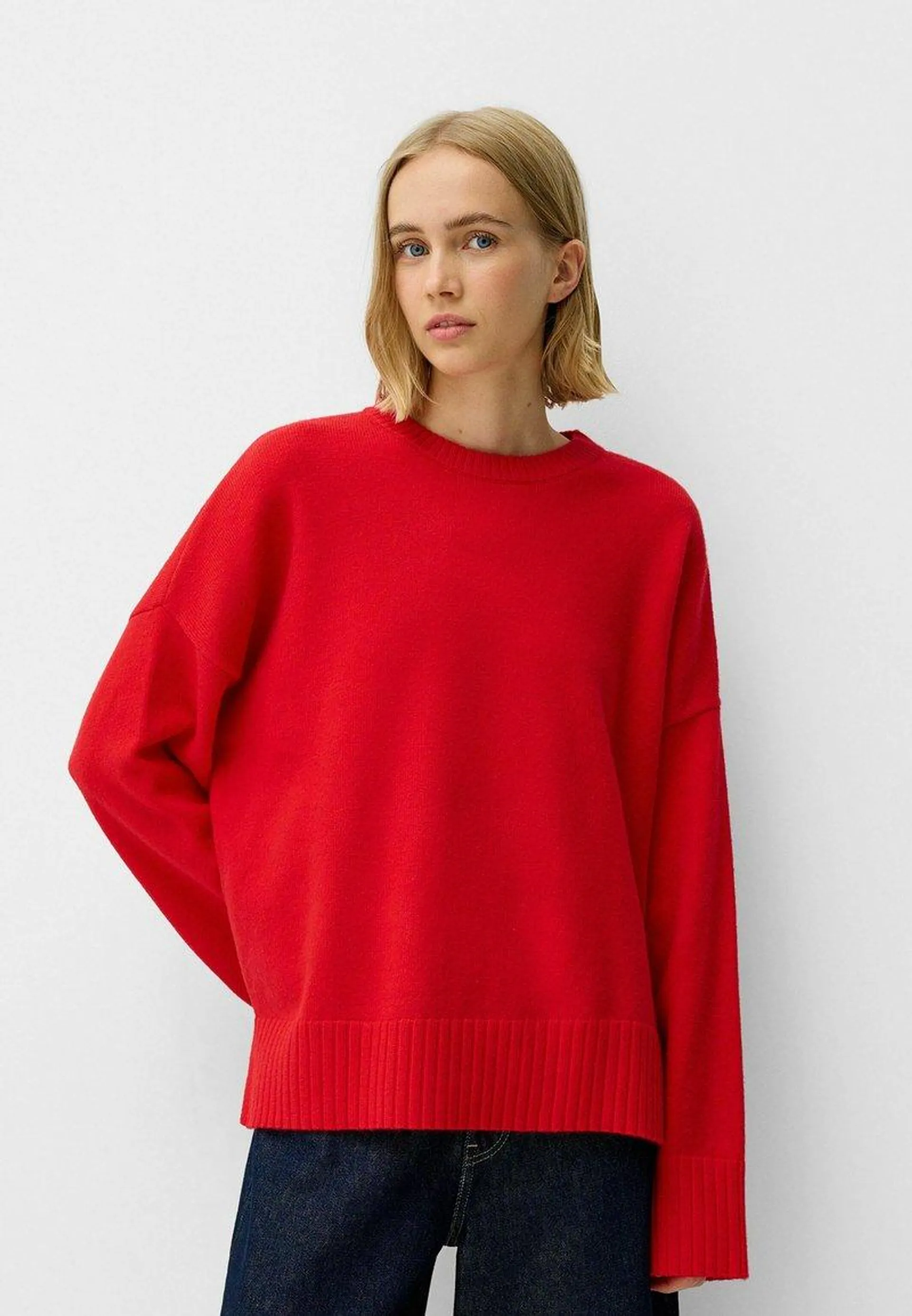 ROUND NECK - Pullover - red