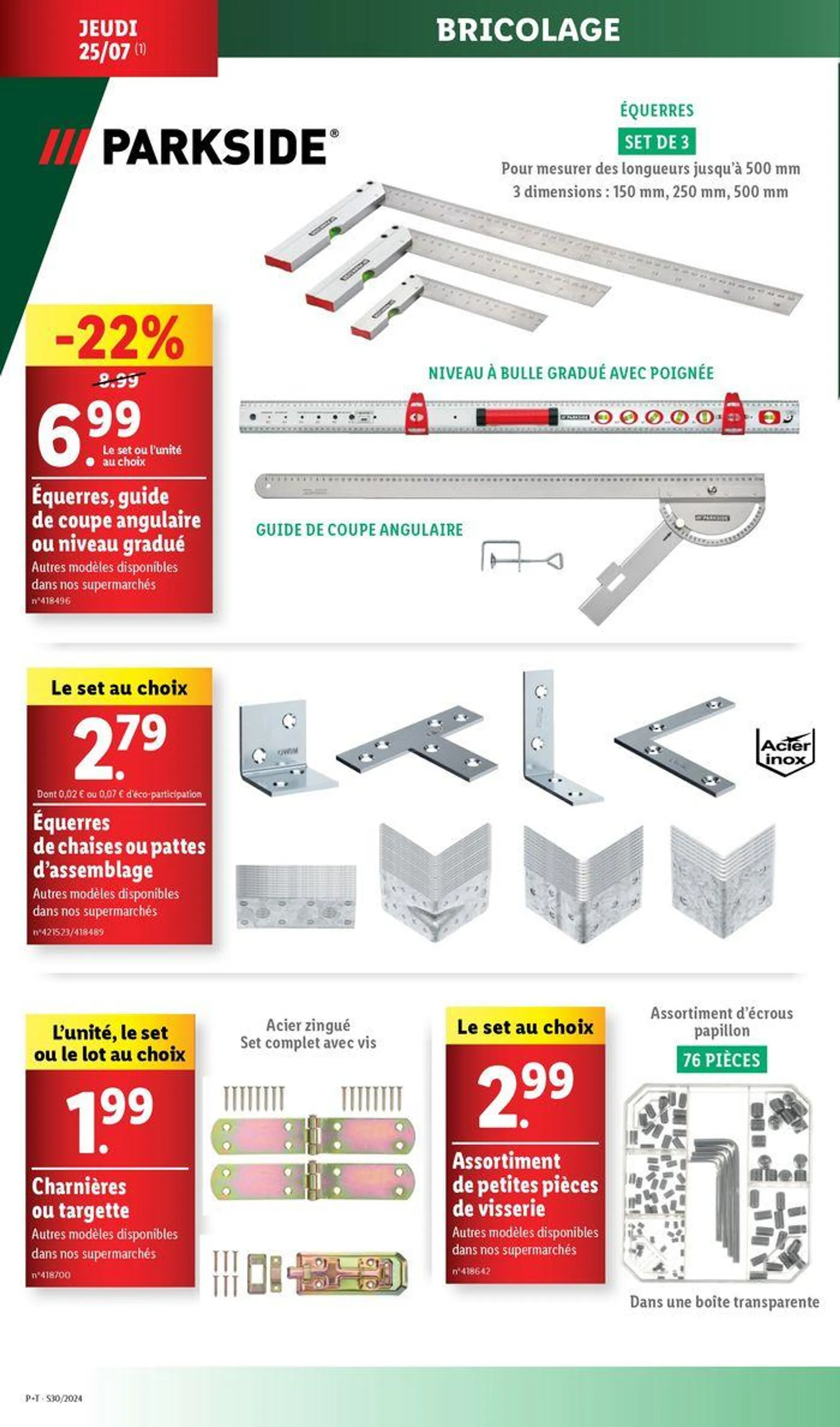 Profitez des journées opportunités pour dénicher vos produits du quotidien à prix Lidl du 24 juillet au 30 juillet 2024 - Catalogue page 50