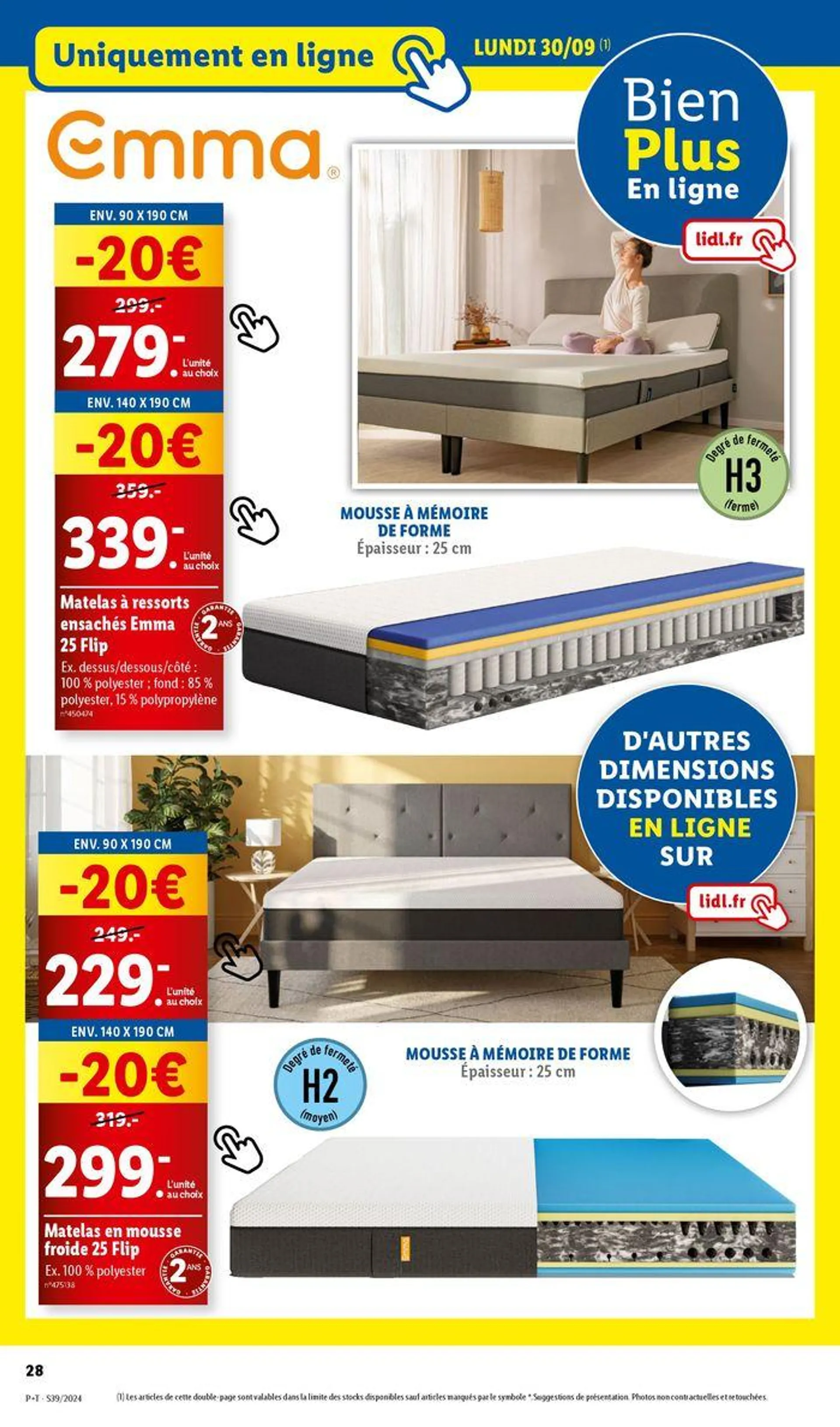 C'est le moment ! Cette semaine Lidl vous propose vos produits préférés à prix cassé  du 26 septembre au 30 septembre 2024 - Catalogue page 42