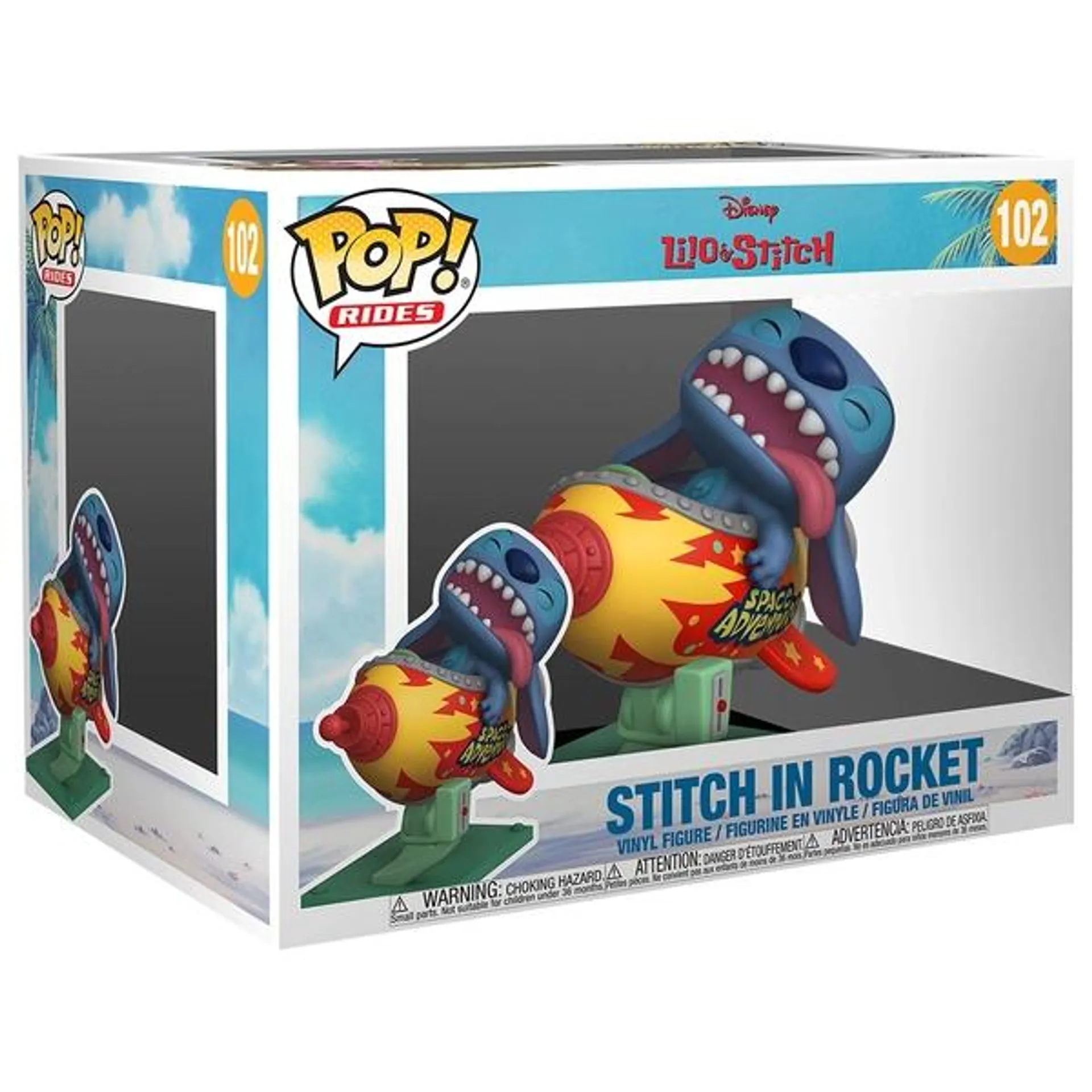 Funko POP! Figurine Deluxe 102 Disney Stitch dans sa Fusée