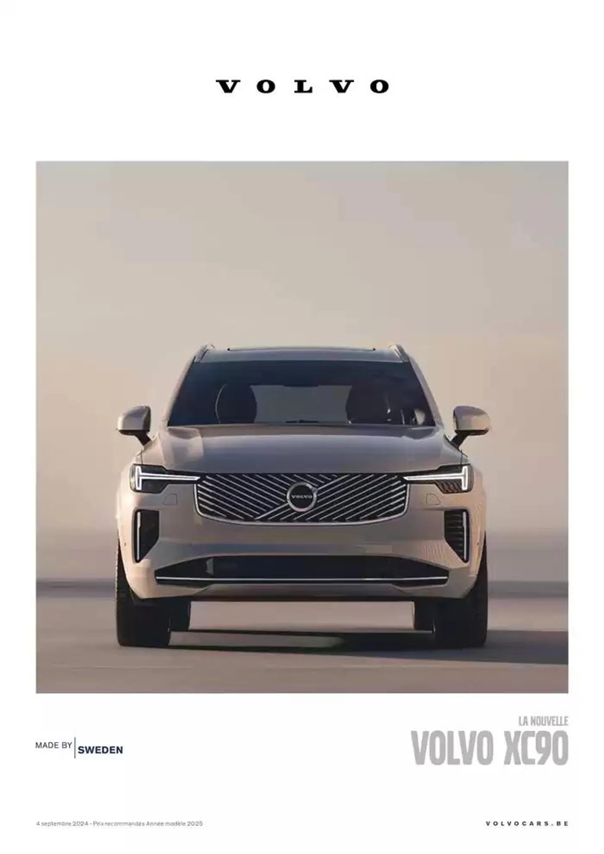 LA NOUVELLE VOLVO XC90 du 7 janvier au 31 décembre 2025 - Catalogue page 1