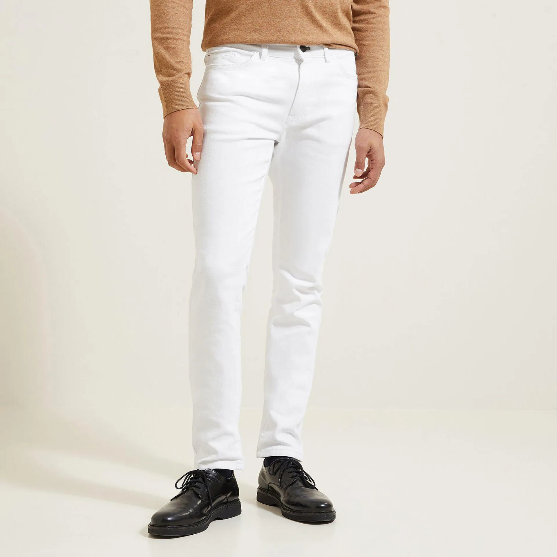 Pantalon slim cinq poches - Blanc