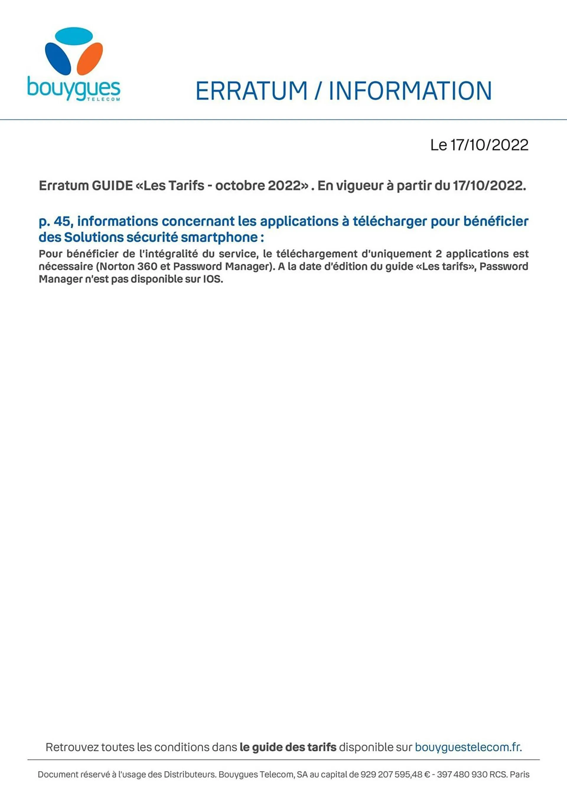 Catalogue Bouygues Telecom - 2