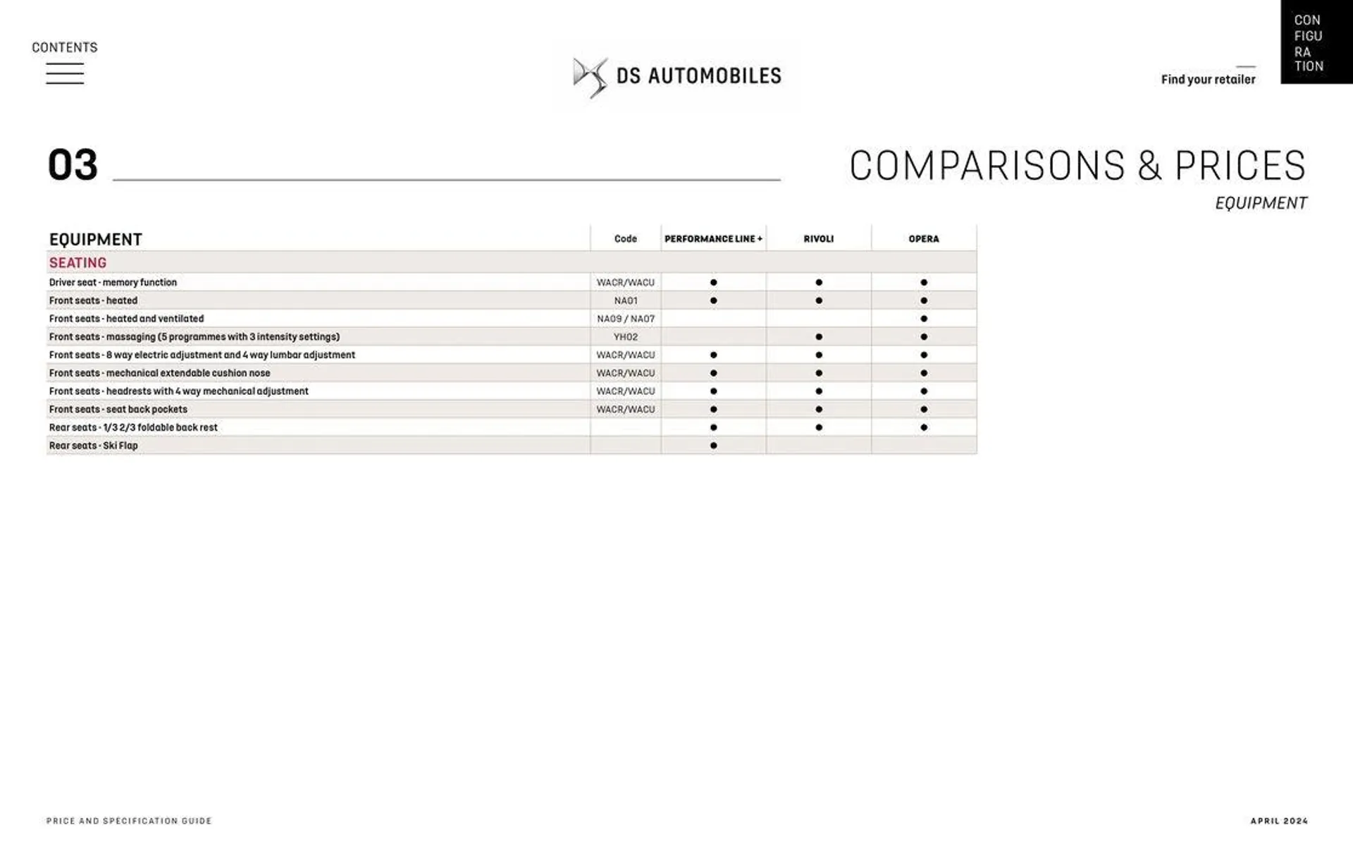 DS 7 du 18 juin au 30 novembre 2024 - Catalogue page 30