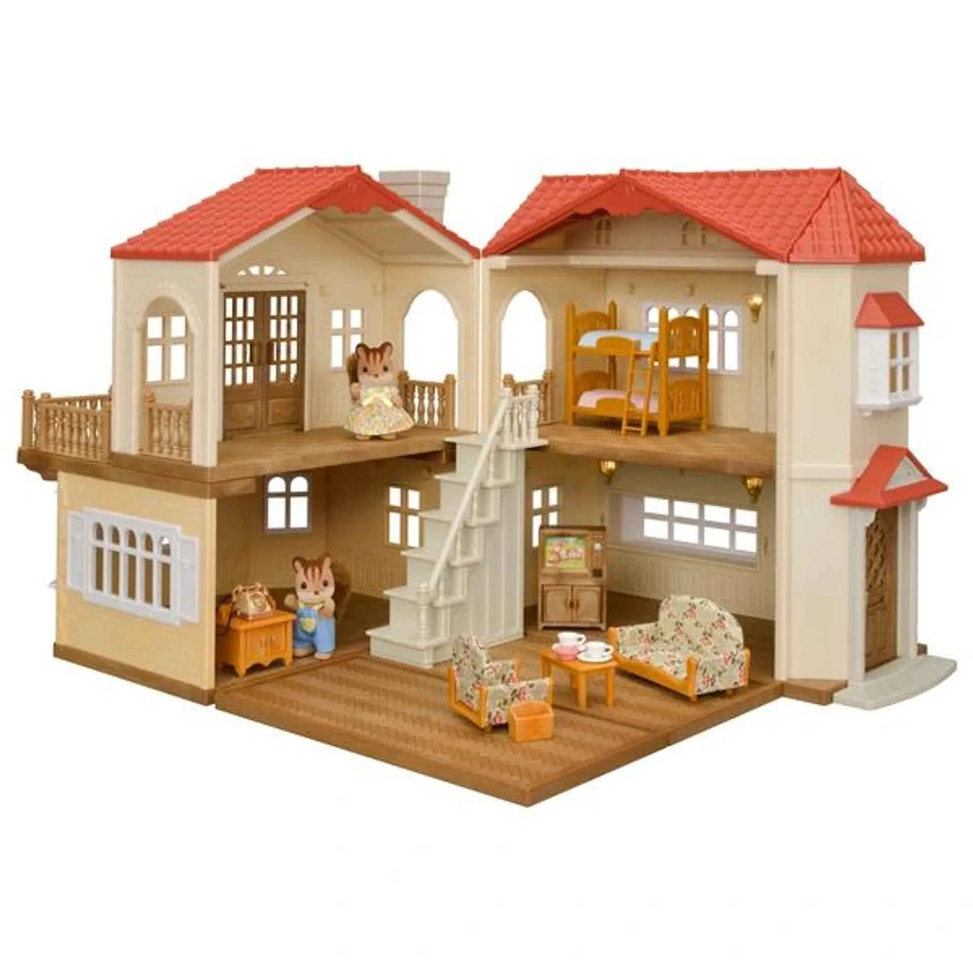 Sylvanian Families - La Grande Maison Éclairée Meublée