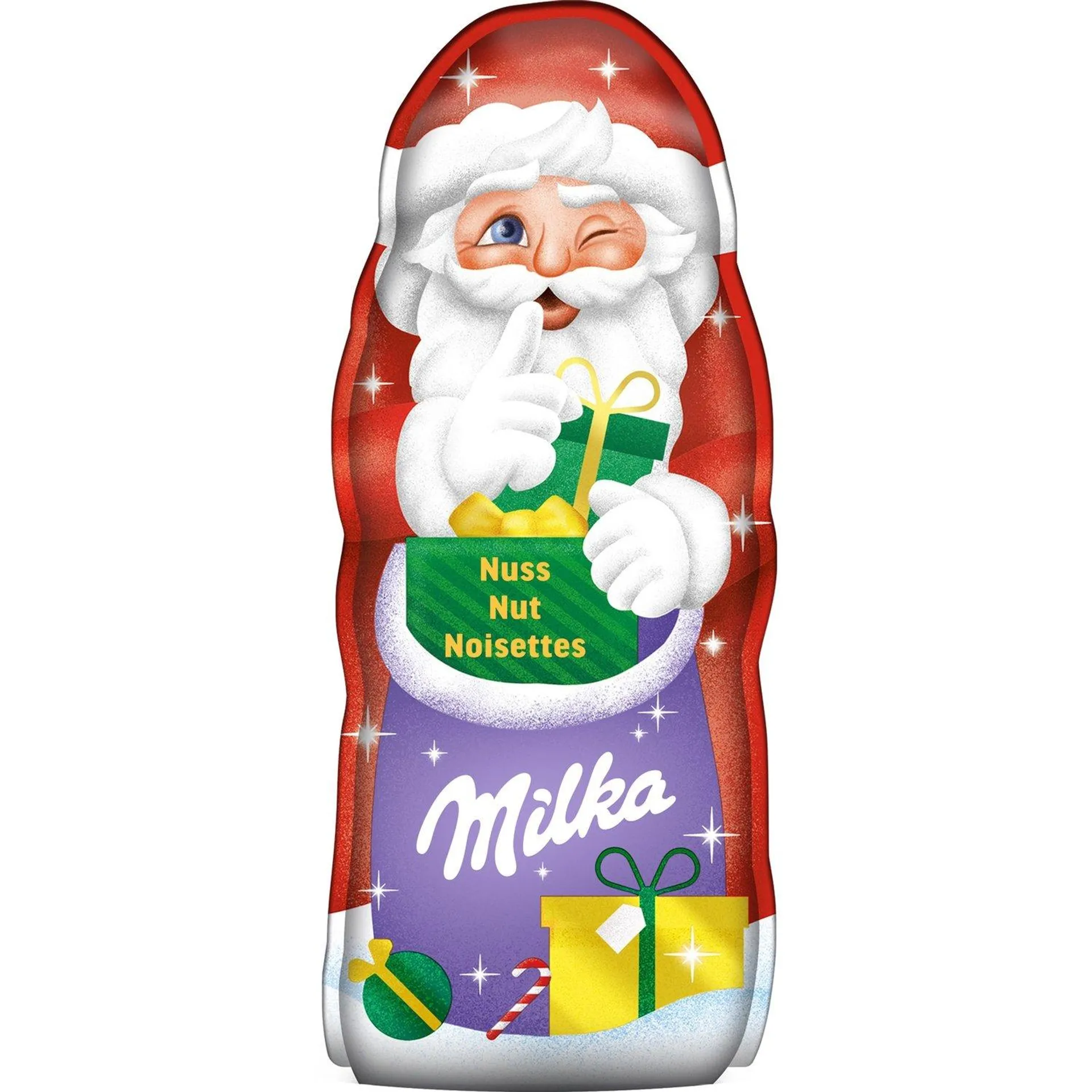 Moulage Père Noël au lait et noisettes MILKA