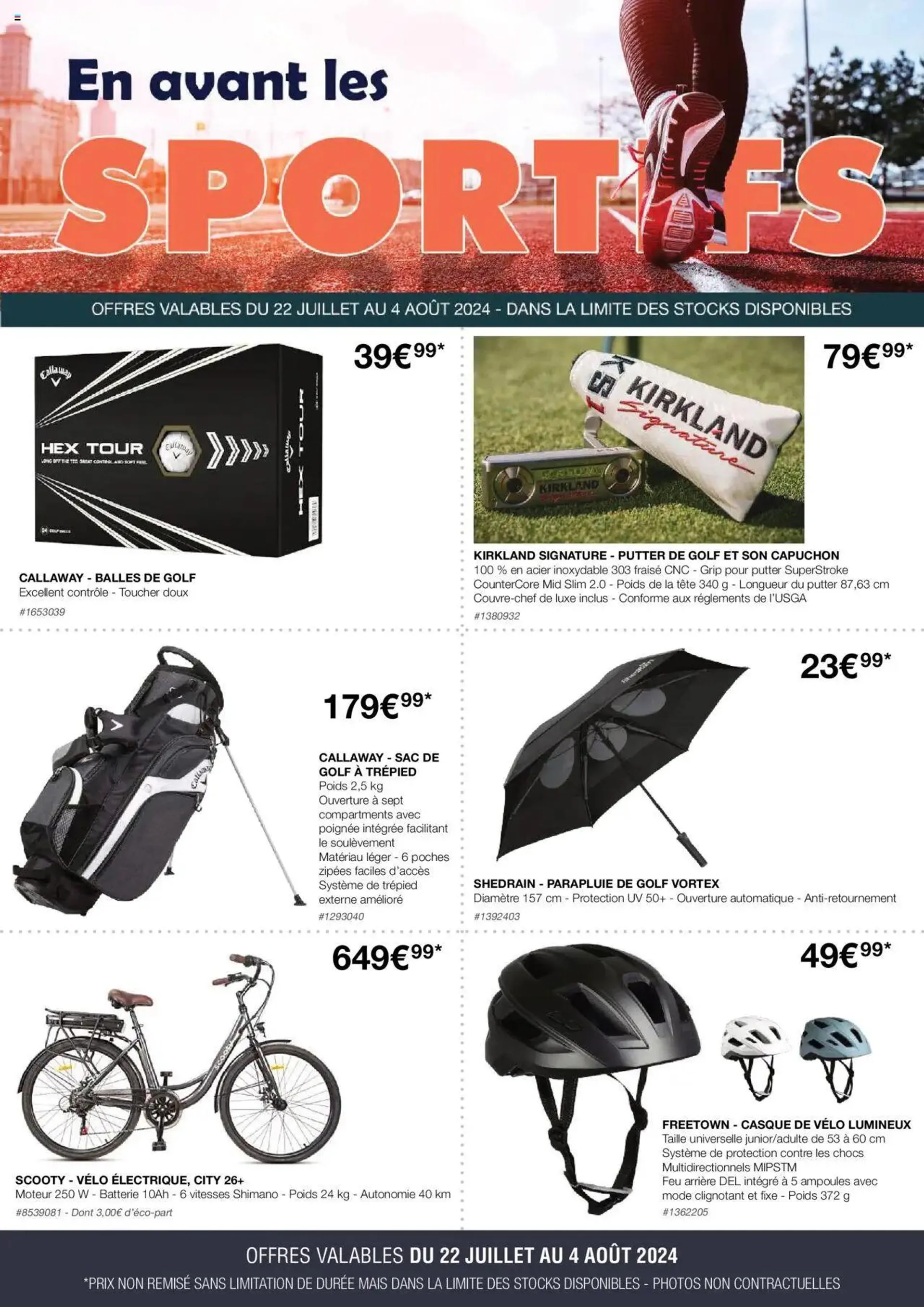 Costco En avant les sportifs du 22 juillet au 4 août 2024 - Catalogue page 1