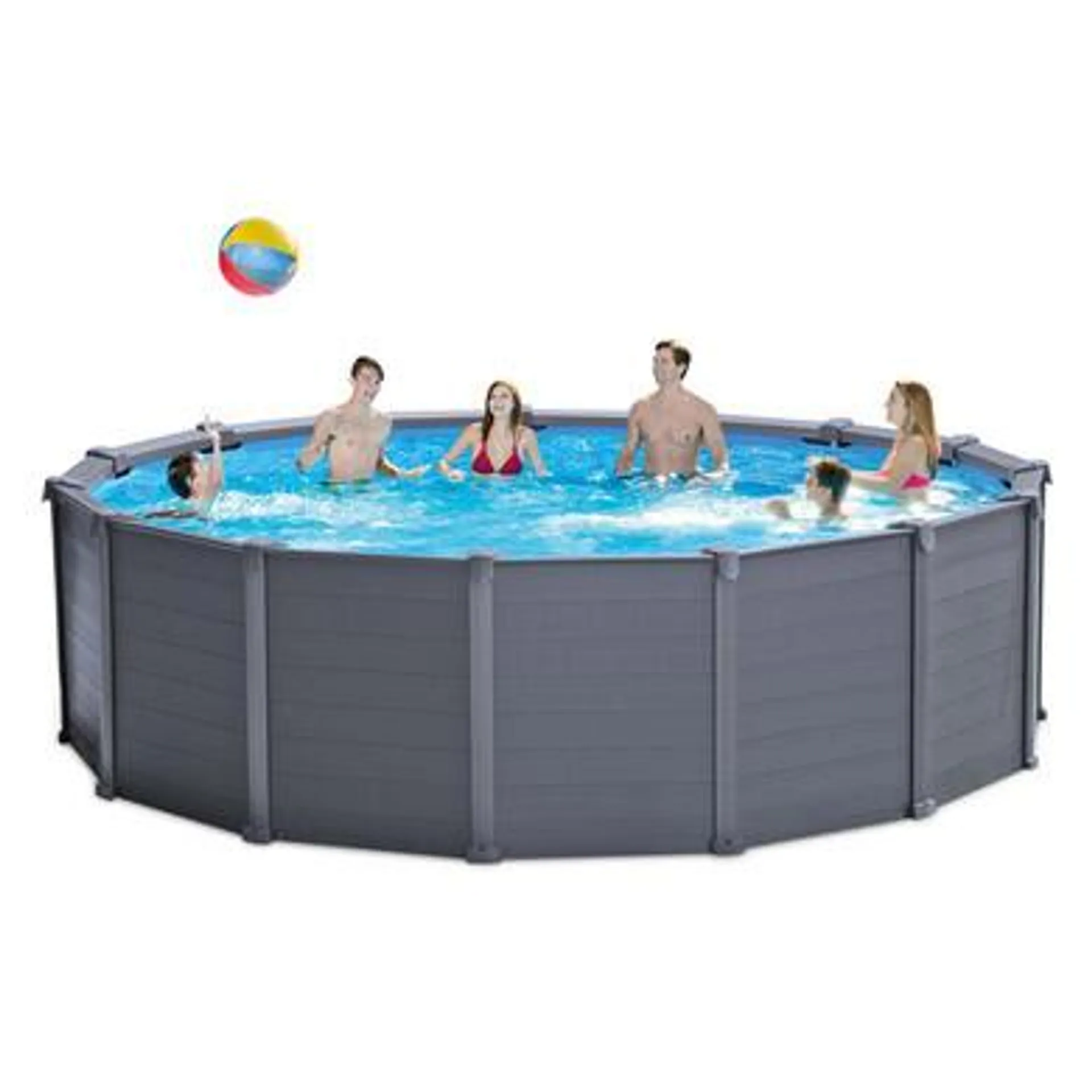 Piscine Tubulaire ronde INTEX Graphite 4,78x1,24m