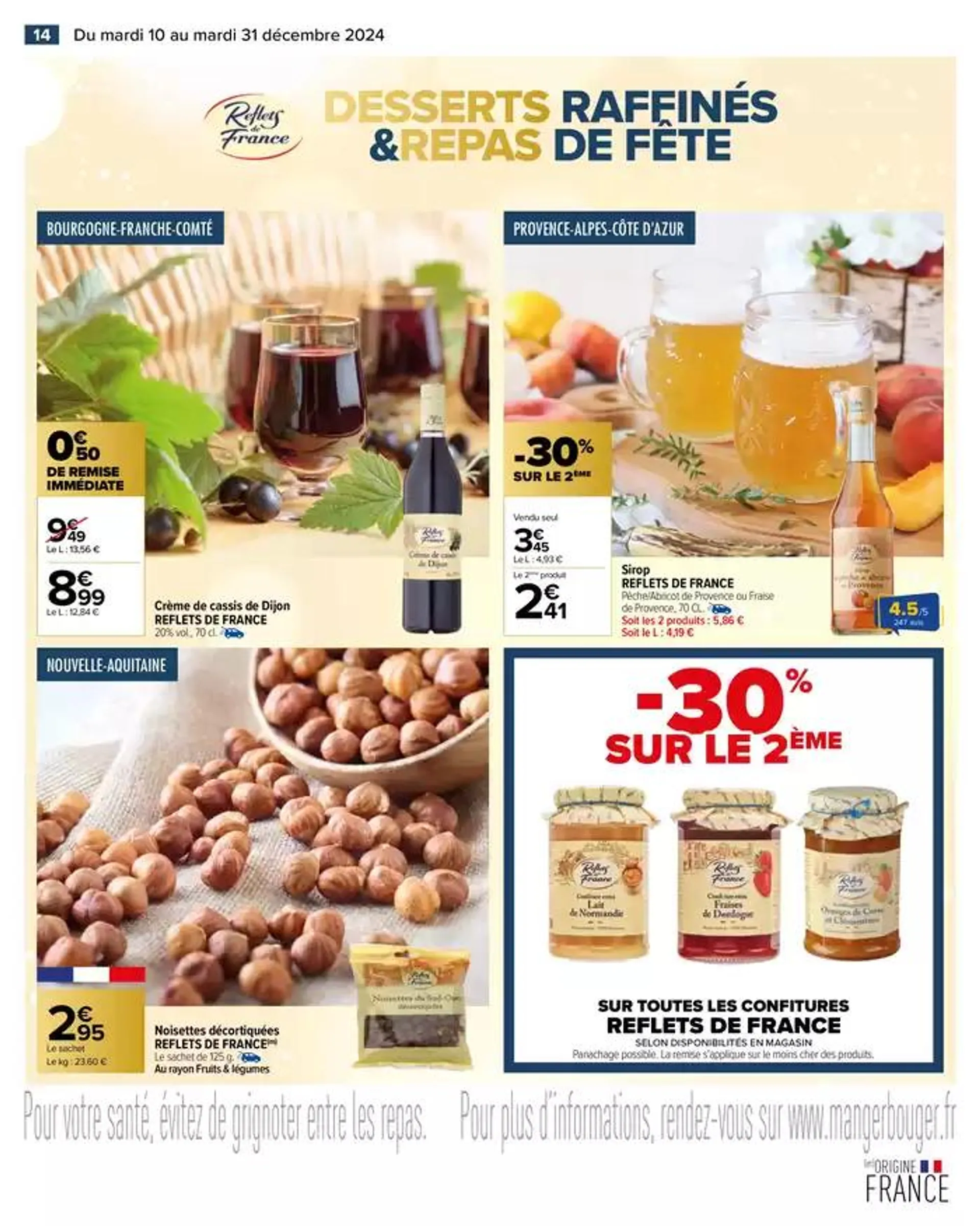 LE MARCHÉ DE NOËL DE NOS RÉGIONS du 10 décembre au 31 décembre 2024 - Catalogue page 16