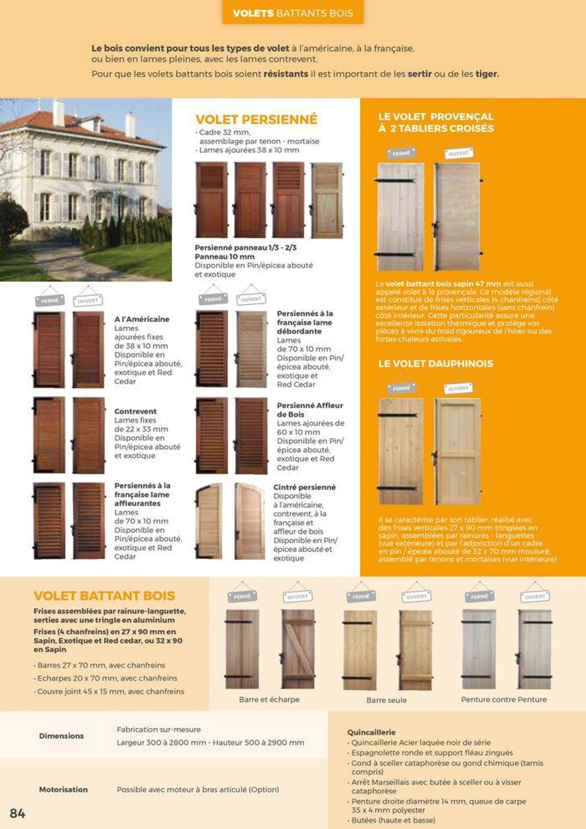 Catalogue Menuiserie du 7 juin au 31 décembre 2024 - Catalogue page 84