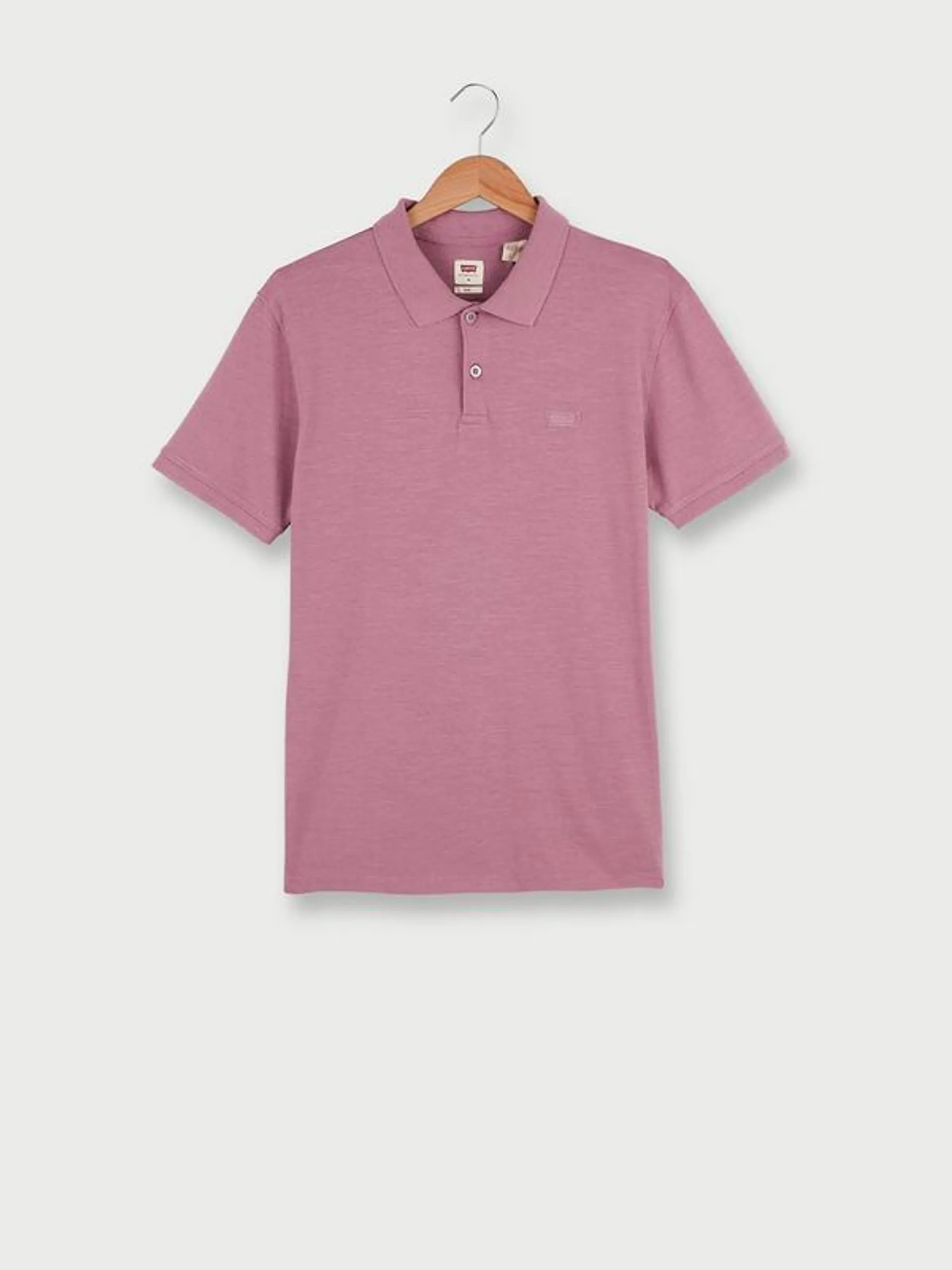 Polo Manches Courtes Piqué Coton Stretch Uni - Rose