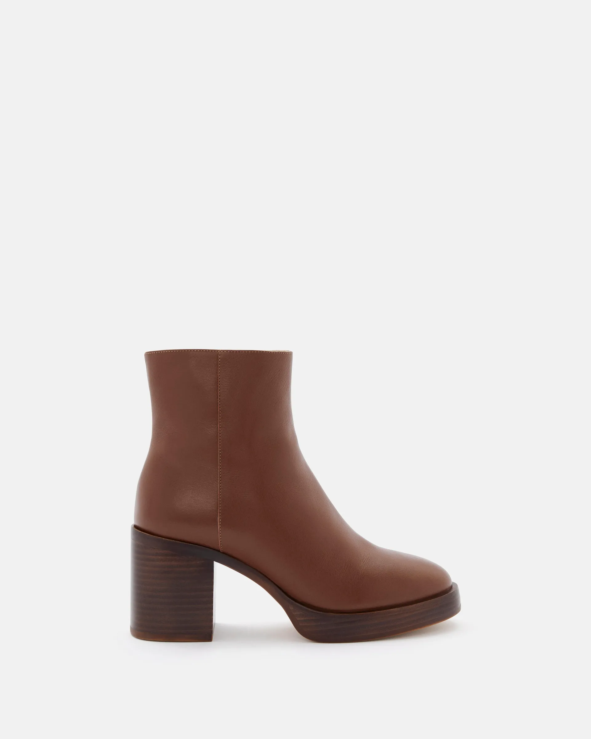 BOTTINES COGNAC TEANNA