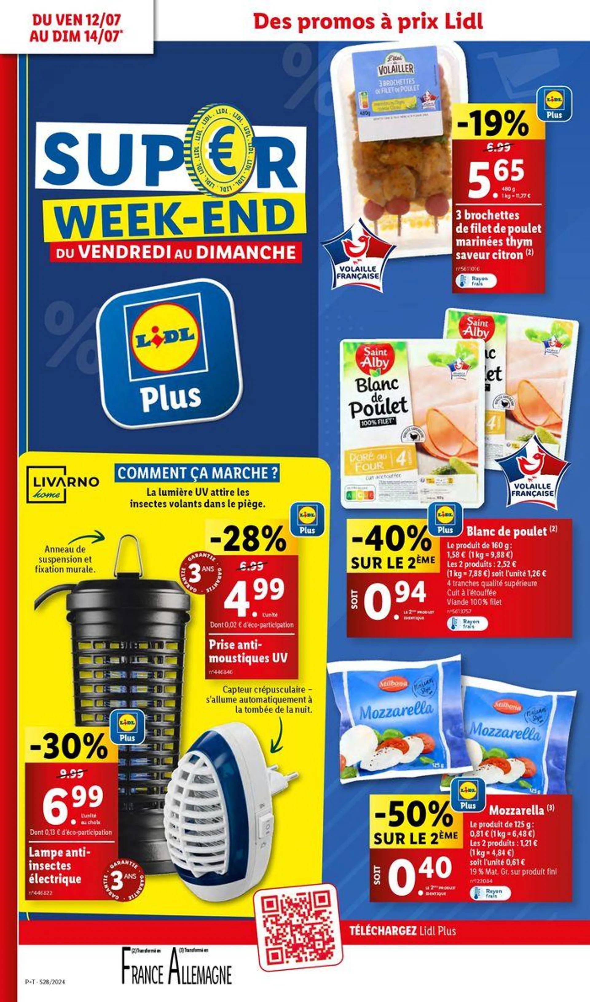 Profiez des petits prix pour des méga économies chez Lidl ! du 10 juillet au 16 juillet 2024 - Catalogue page 50