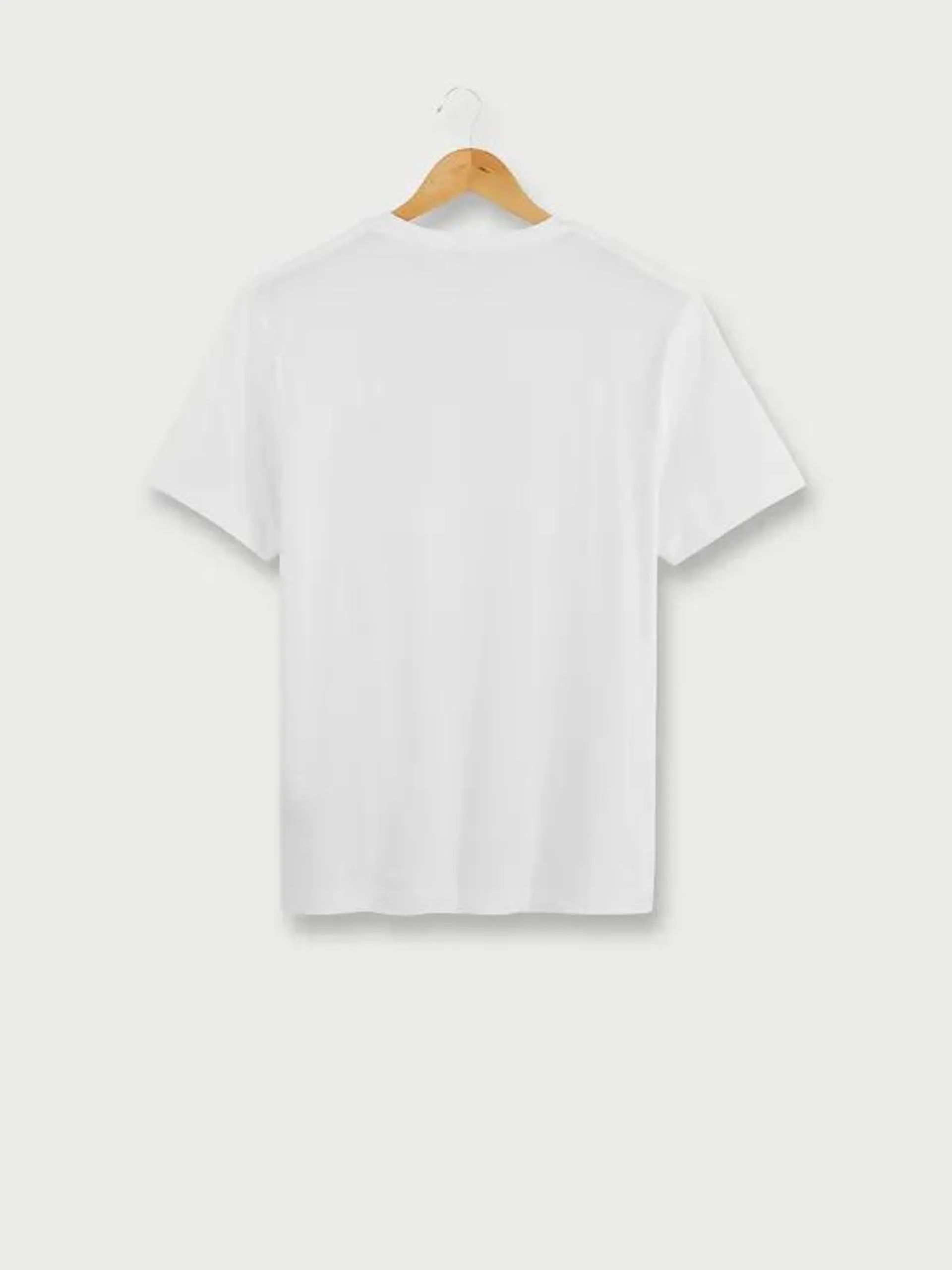 Tee-shirt Coupe Droite Uni - Blanc