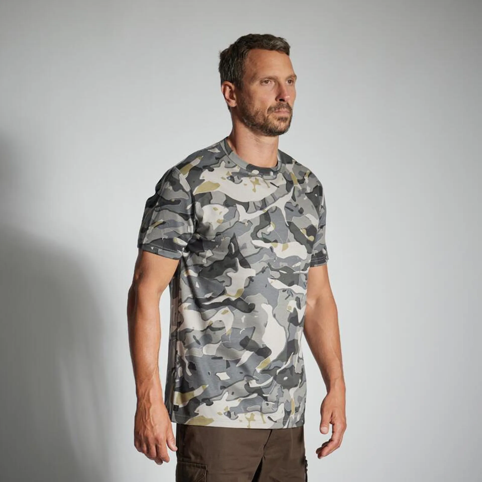 TRICOU REZISTENT 100 CAMO WOODLAND GRI