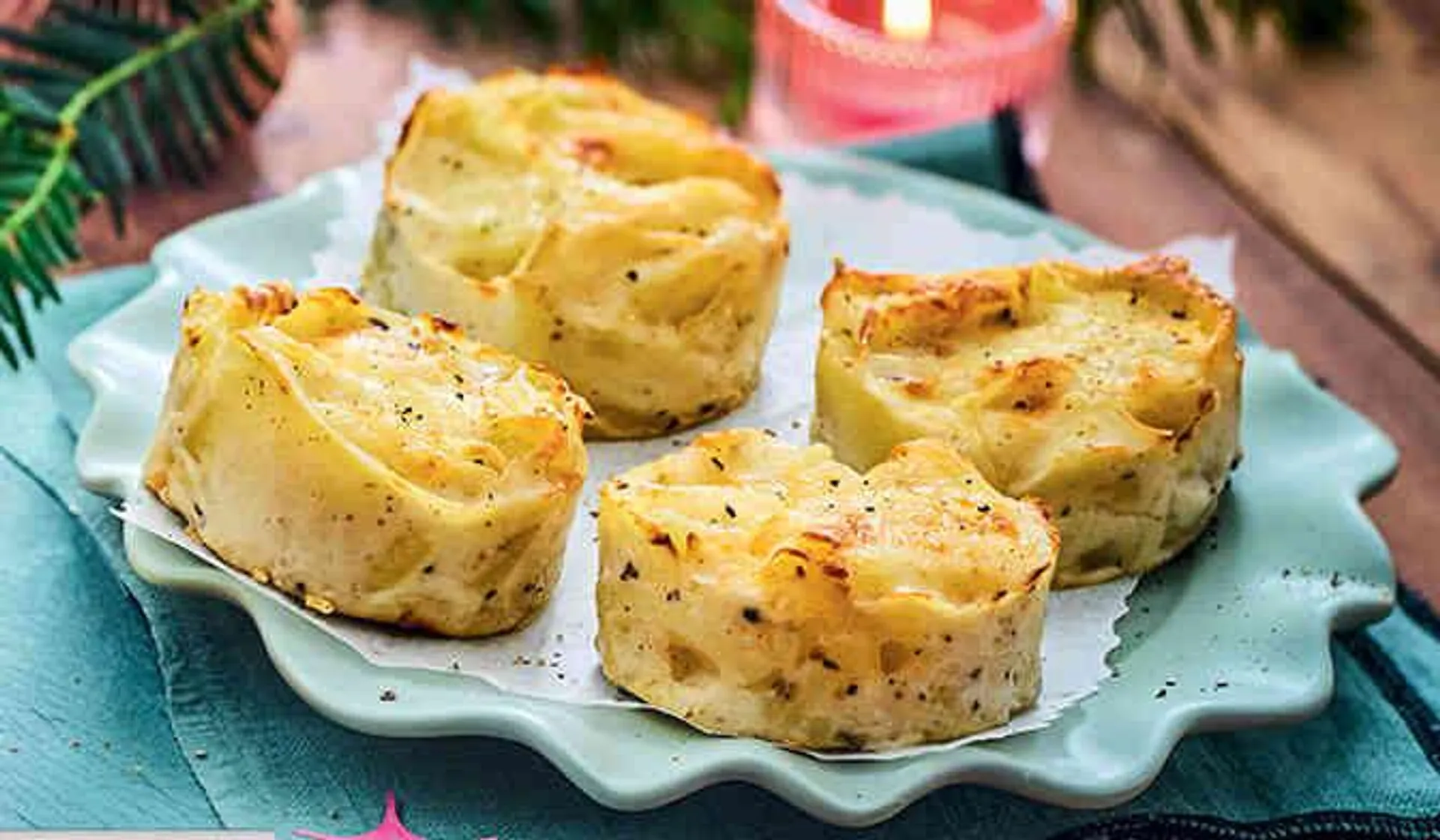 4 mini gratins dauphinois, truffe blanche d'été 1%