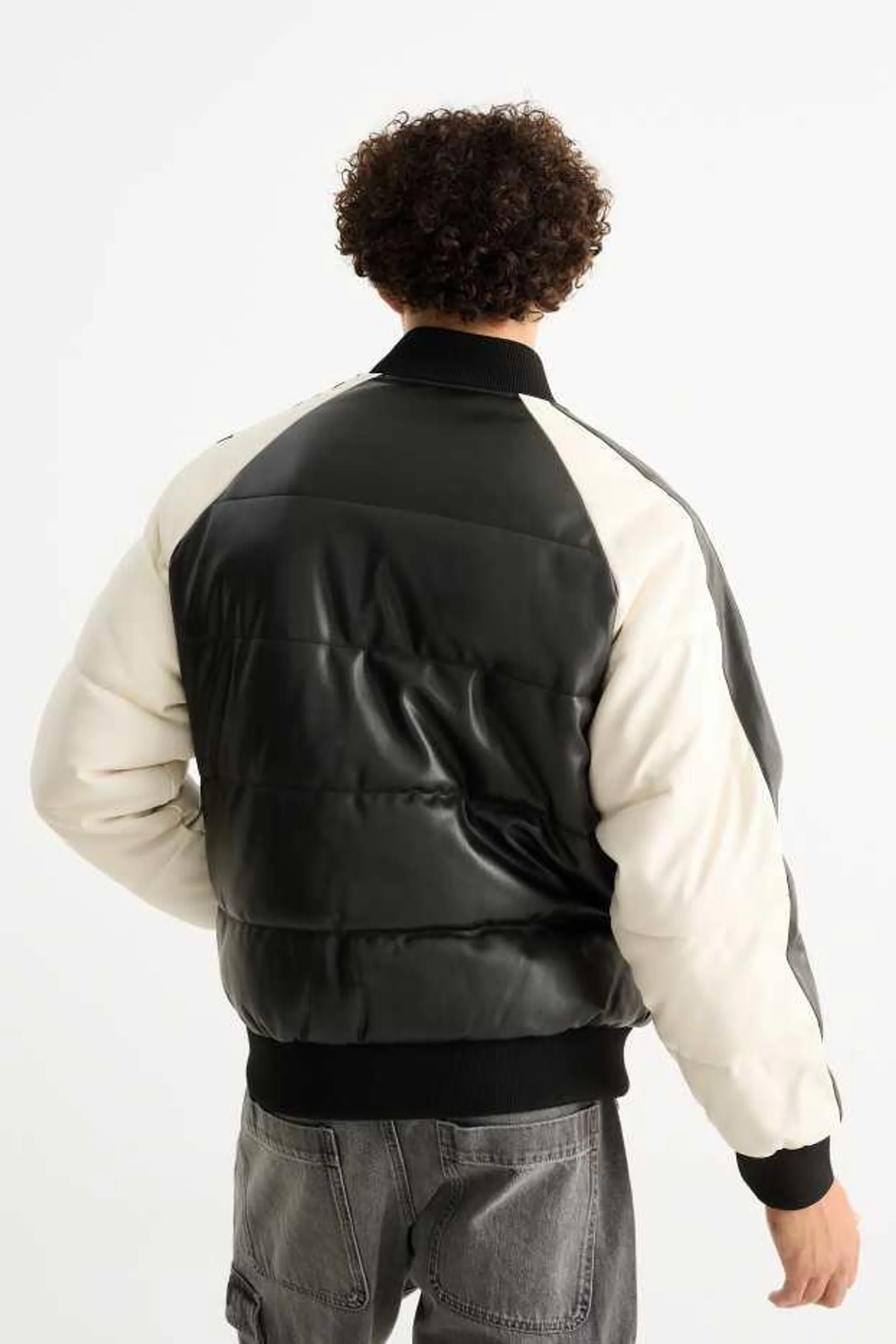 Bomber jacket - faux leather