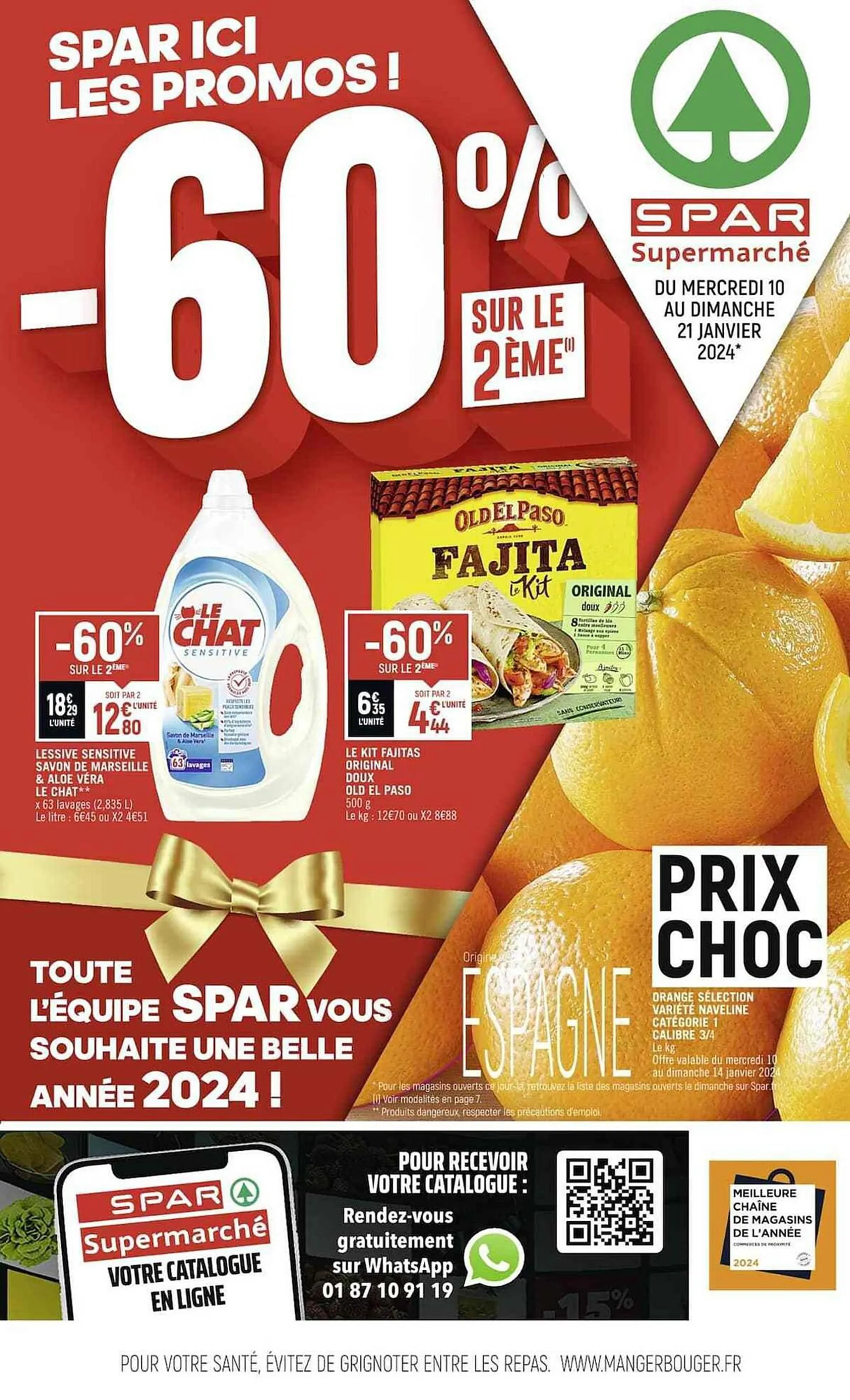 Catalogue Spar Supermarché du 5 janvier au 21 janvier 2024 - Catalogue page 1