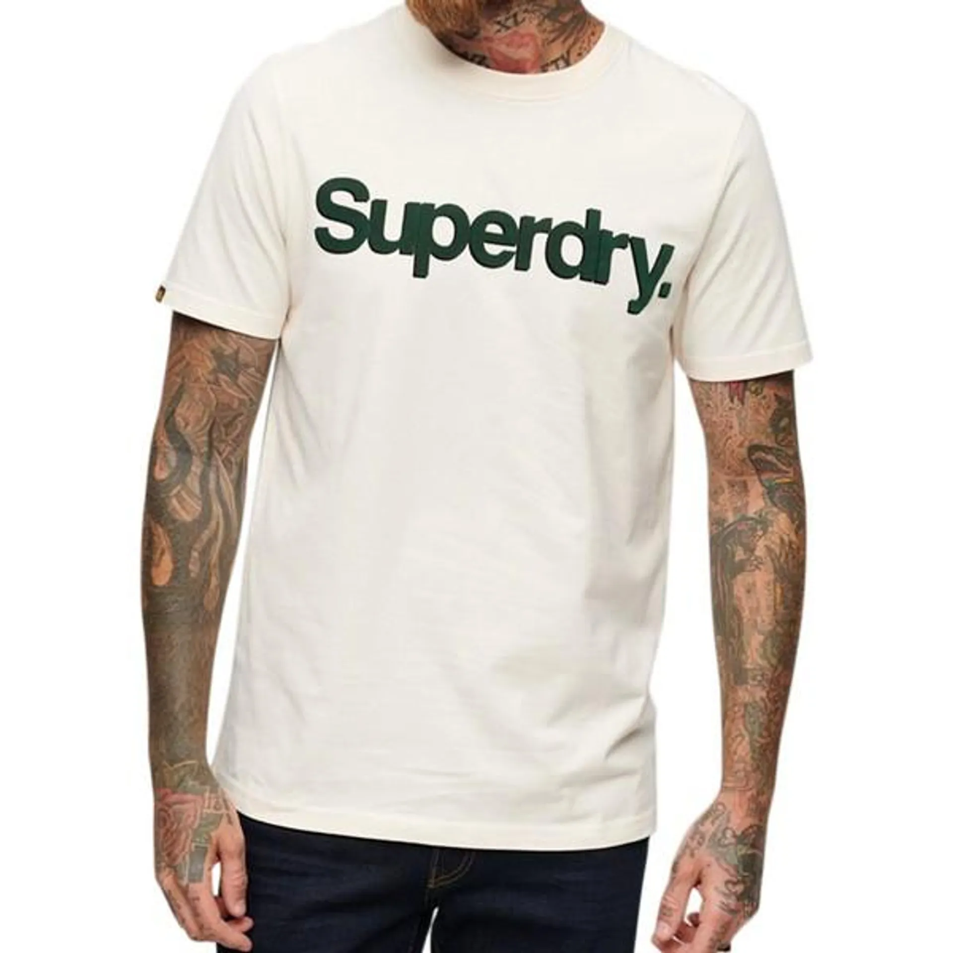 Tee Shirt Superdry Core Logo Classic - Beige