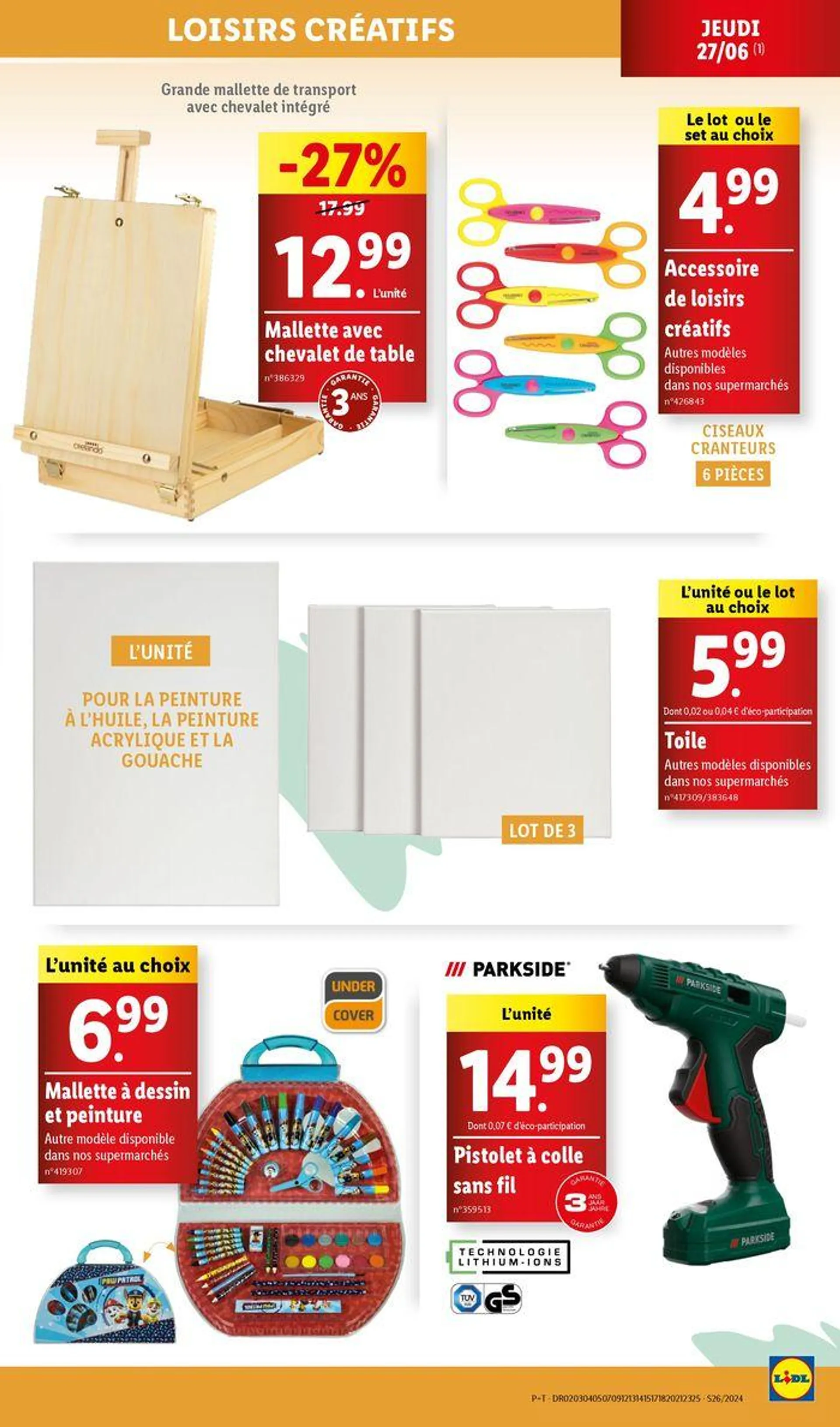 Retrouvez les offres Lidl de la semaine : bricolage, jardin et cuisine ! du 27 juin au 1 juillet 2024 - Catalogue page 23