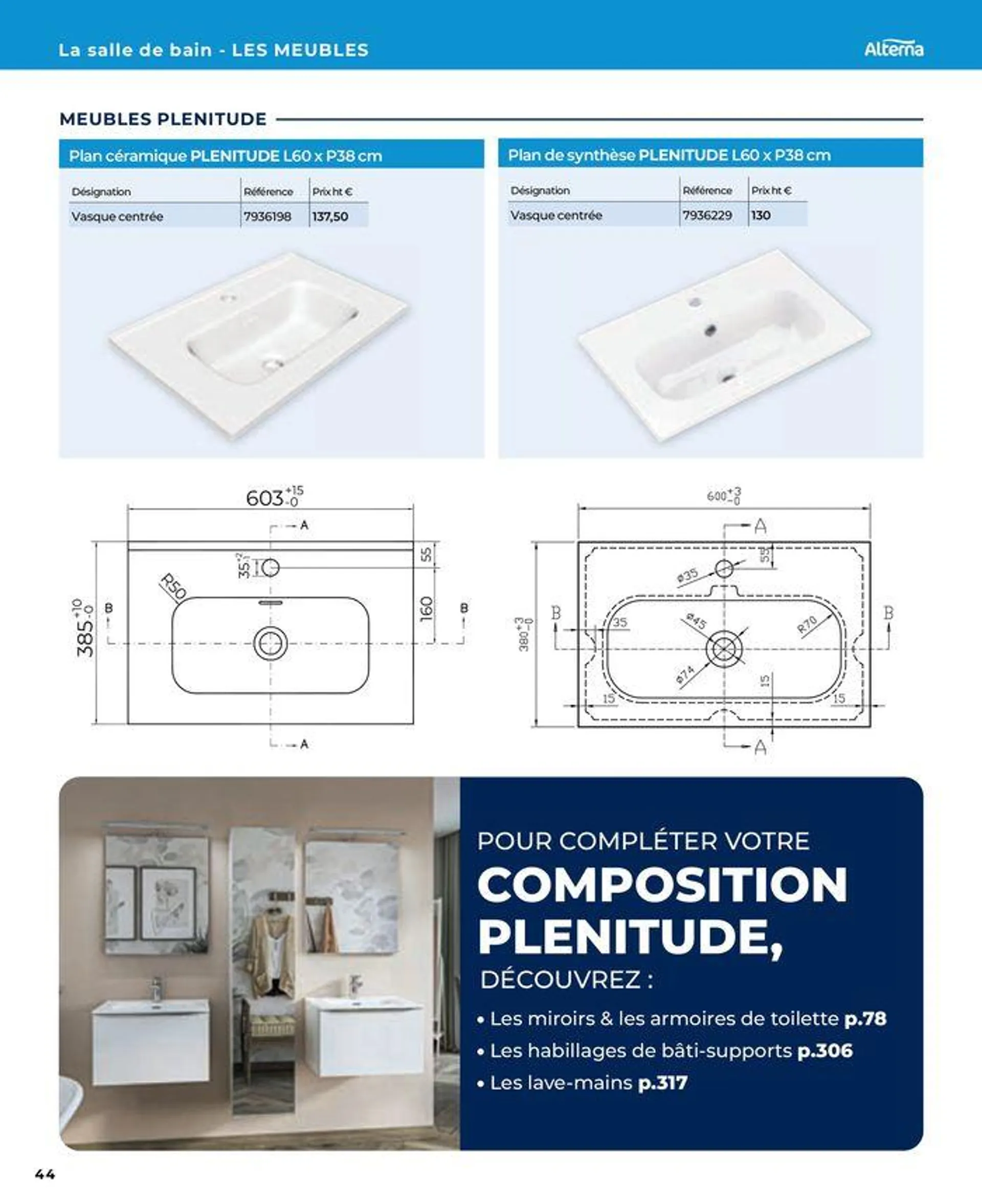 La salle de bain en toute sérénité du 17 janvier au 31 août 2024 - Catalogue page 44