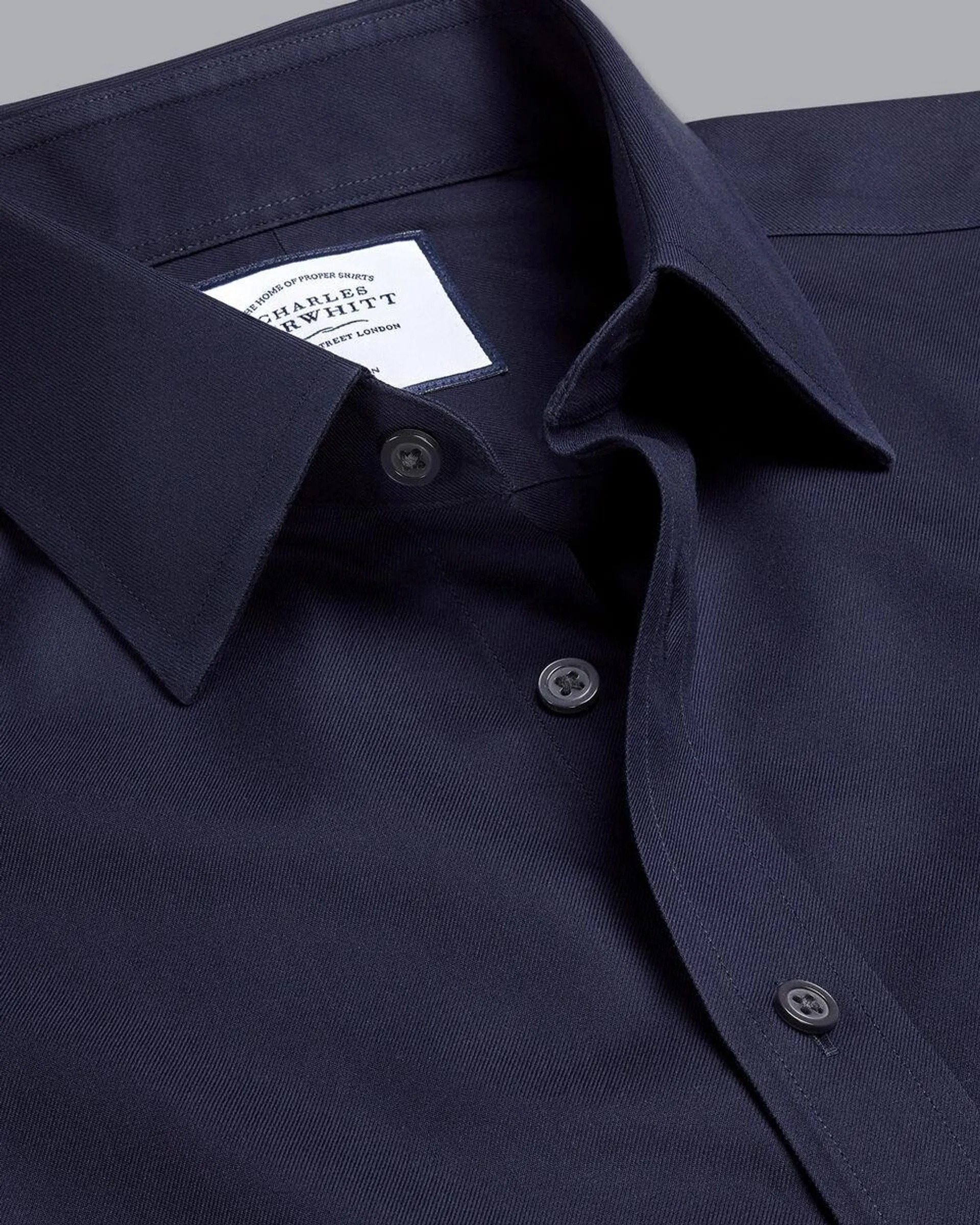 details about product: Non-Iron Twill Shirt - Navy