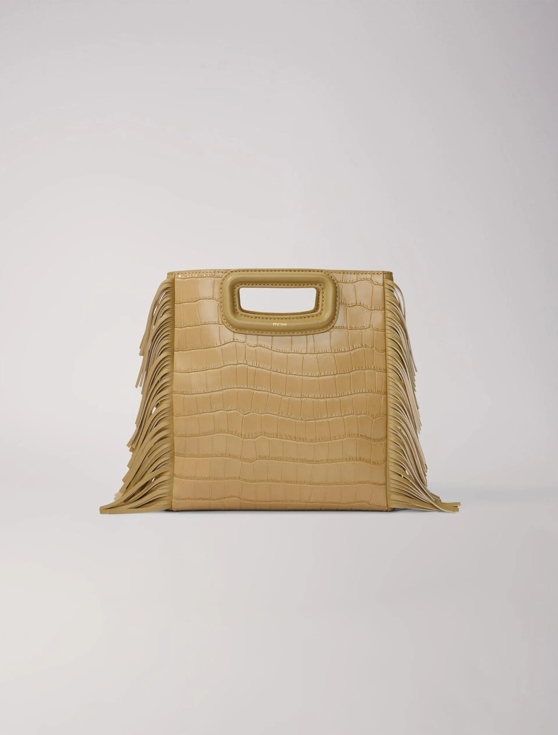 Sac M en cuir croco