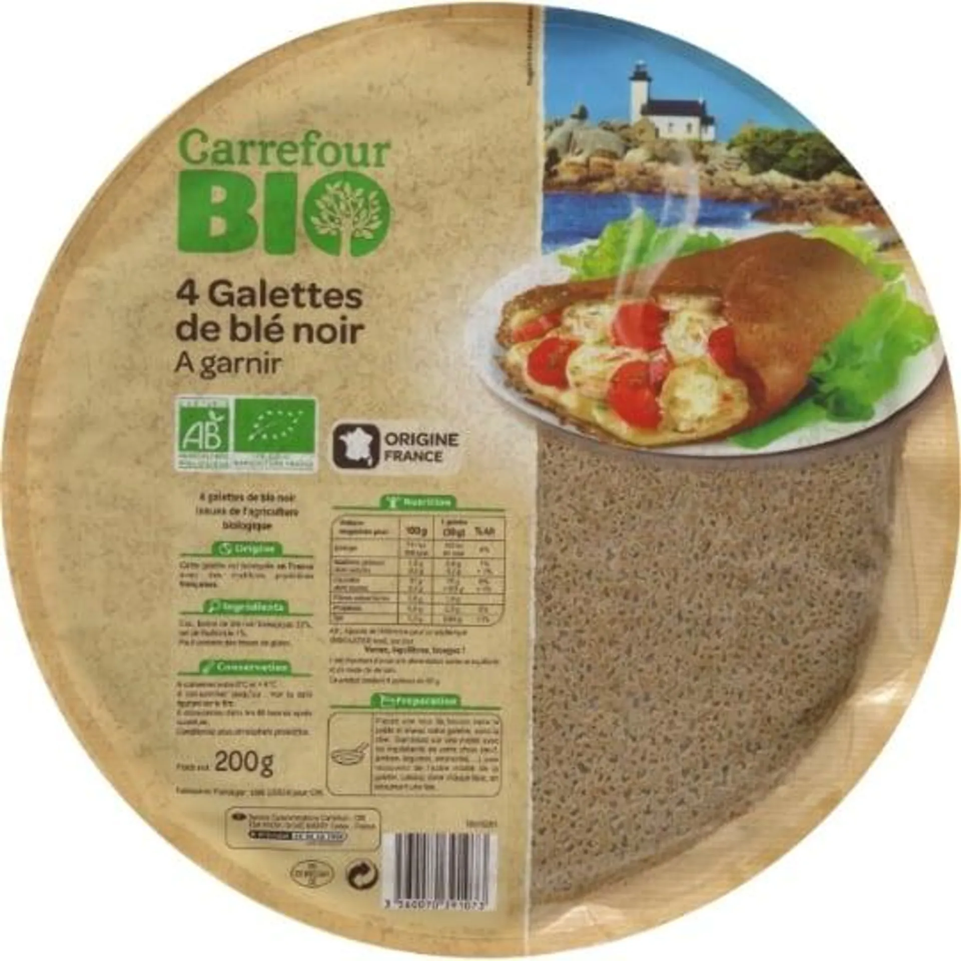 Galettes de blé noir CARREFOUR BIO