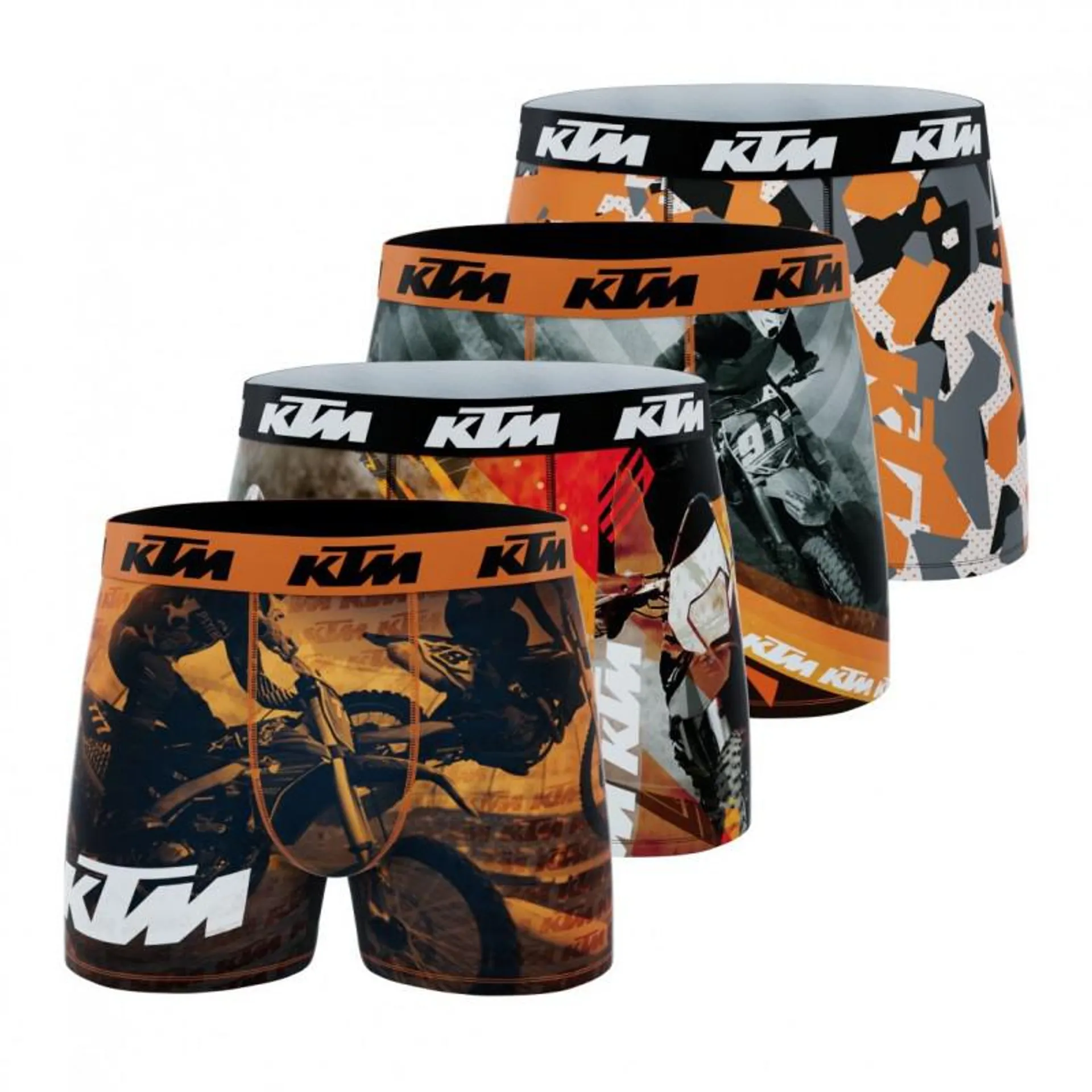 Lot de 4 Boxers garçon Ktm Imprimé