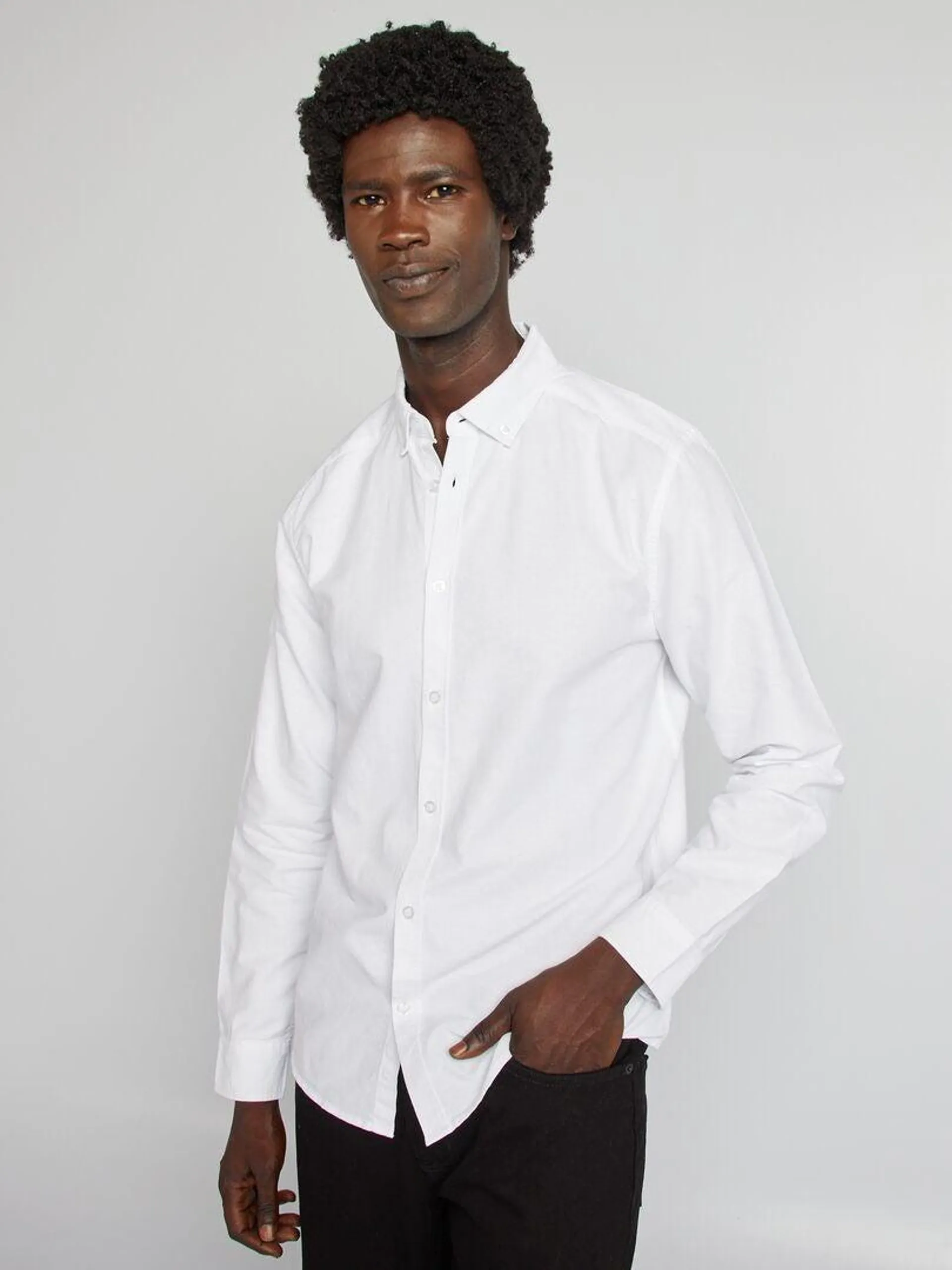 Chemise oxford regular fit - blanc