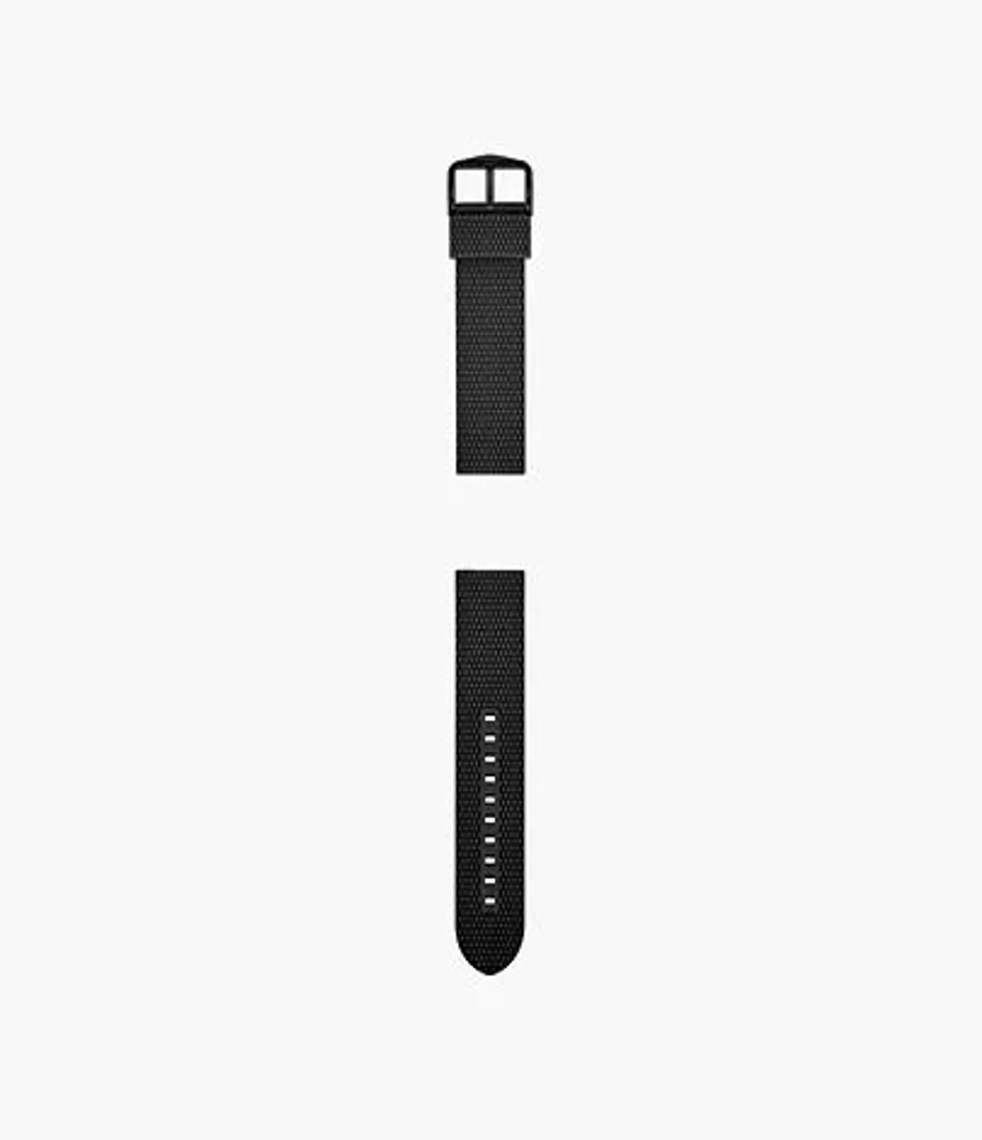 22mm Black Silicone Strap